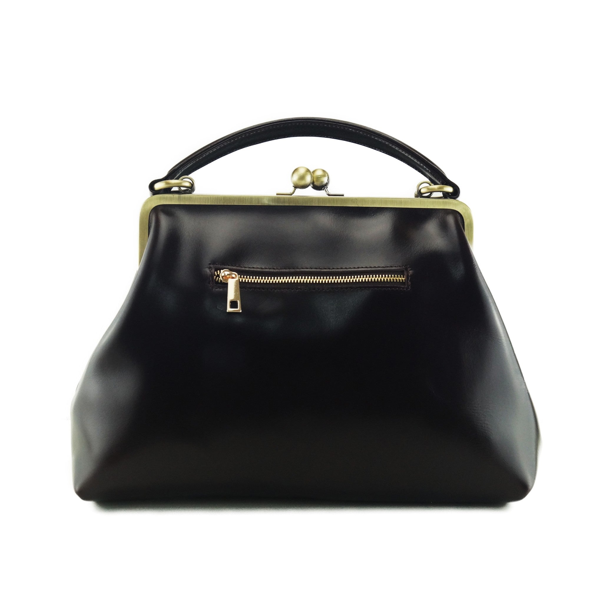 Retro handbag for women, leather bag "Olive" in black, handle bag, leather handle bag, leather shoulder bag, leather shoulder bag, vintage style