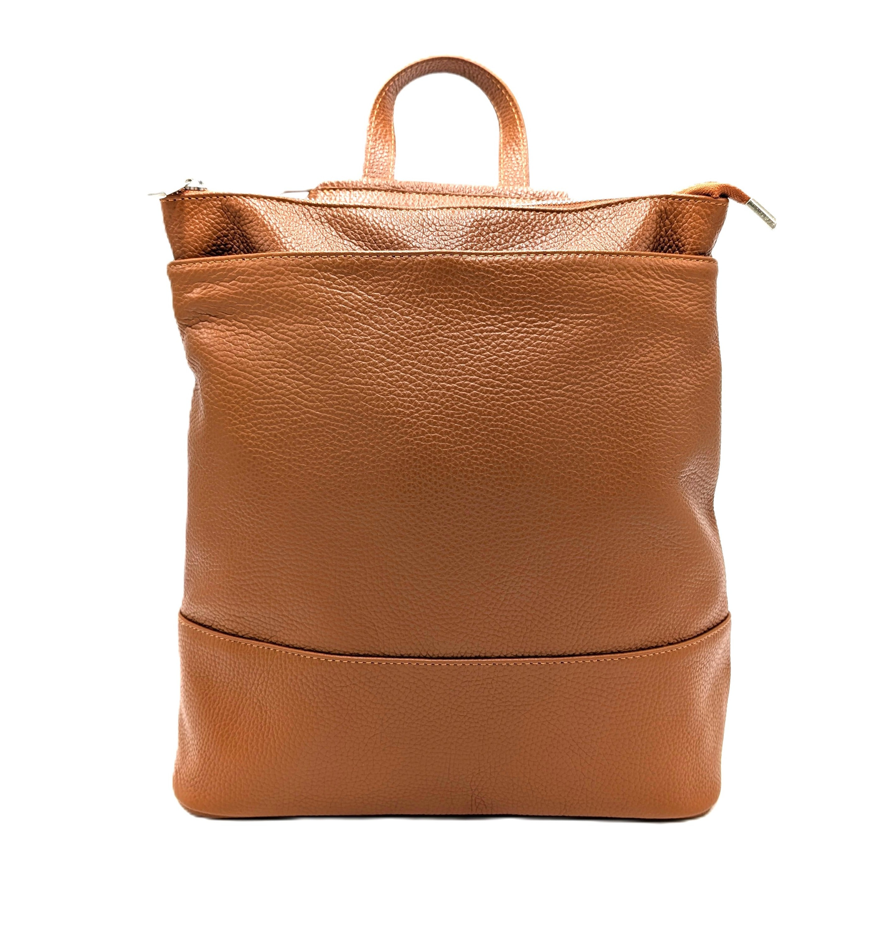 Convertible Leather Backpack Women – Personalized Handbag, Top Handle Bag, Backpack & Shoulder Bag in One - "Gabrielle"