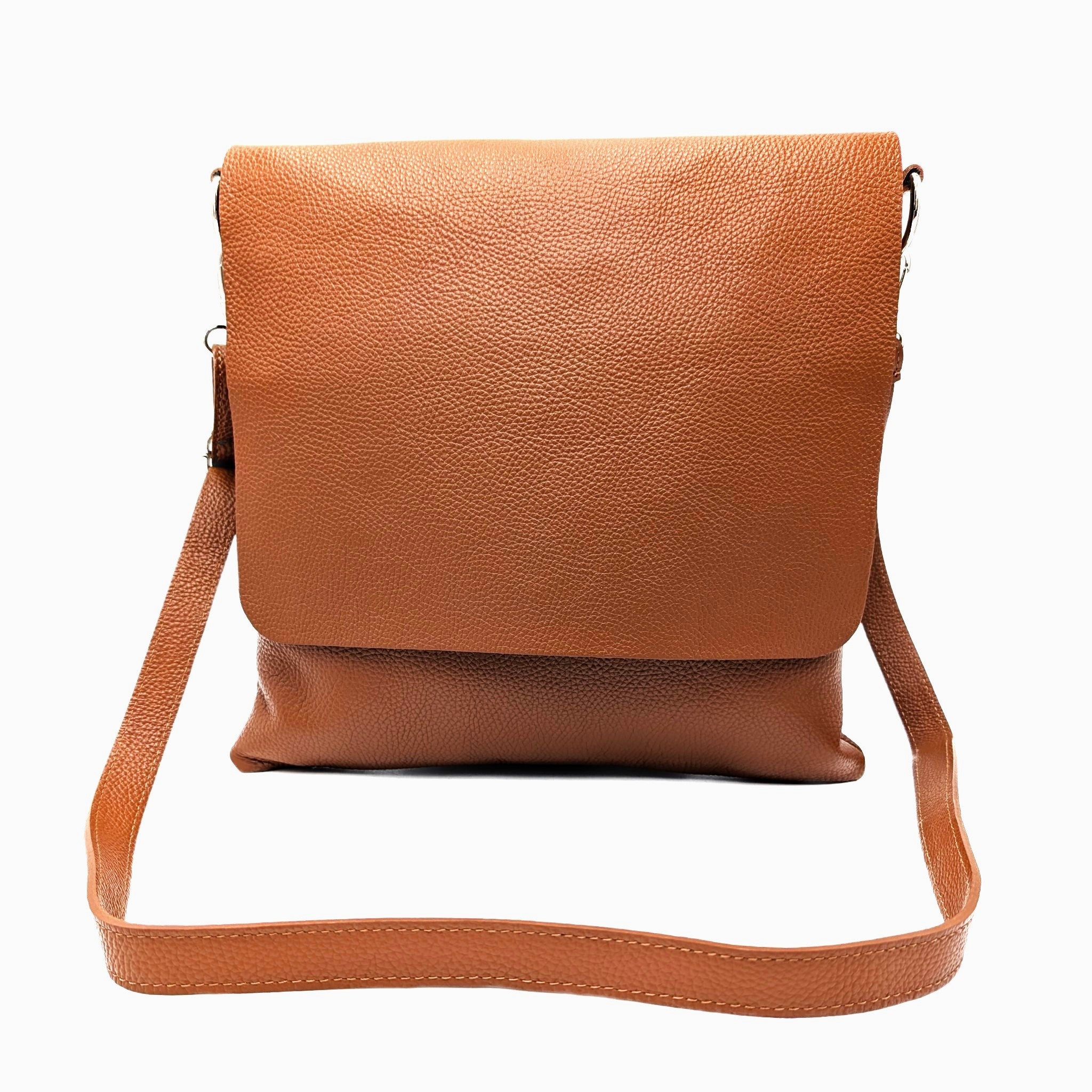 Women’s Messenger Bag & Crossbody Bag "Emilia", Leather Flap Bag, Large Shoulder Bag, Personalized Everyday Bag