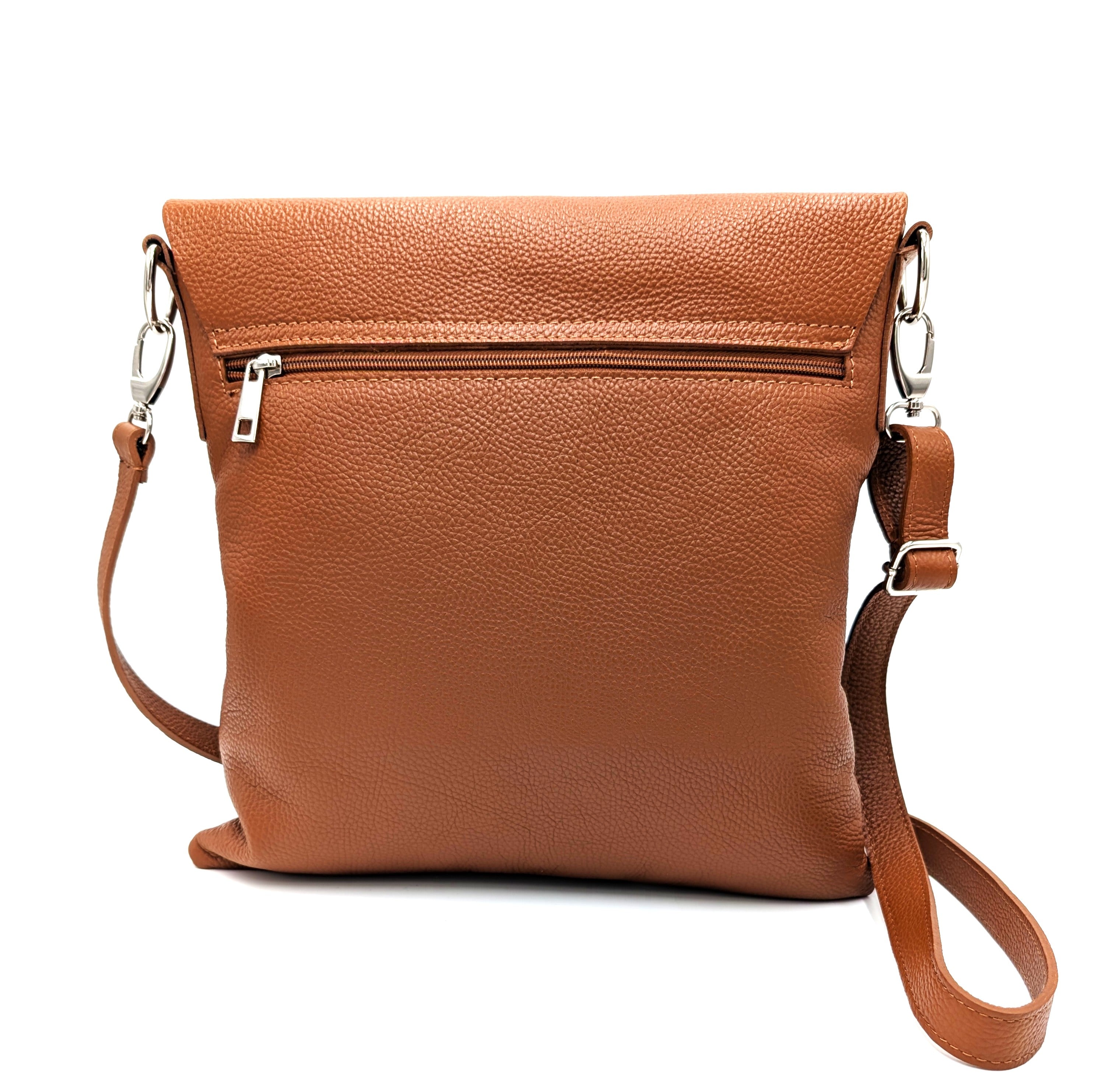 Women’s Messenger Bag & Crossbody Bag "Emilia", Leather Flap Bag, Large Shoulder Bag, Personalized Everyday Bag