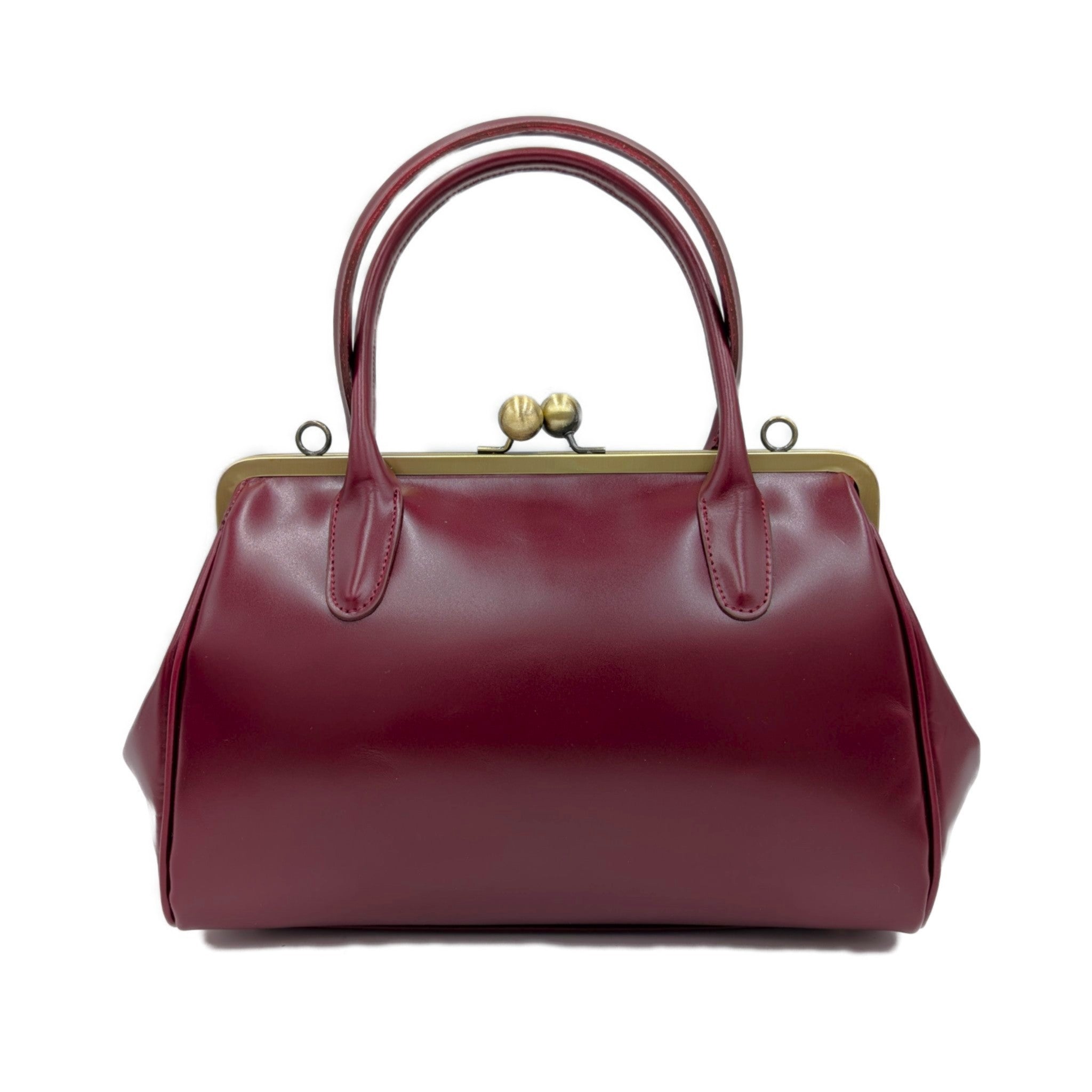 Retro leather bag for women, retro strap bag "Sophie" in dark red, vintage leather bag, handle bag, shoulder bag