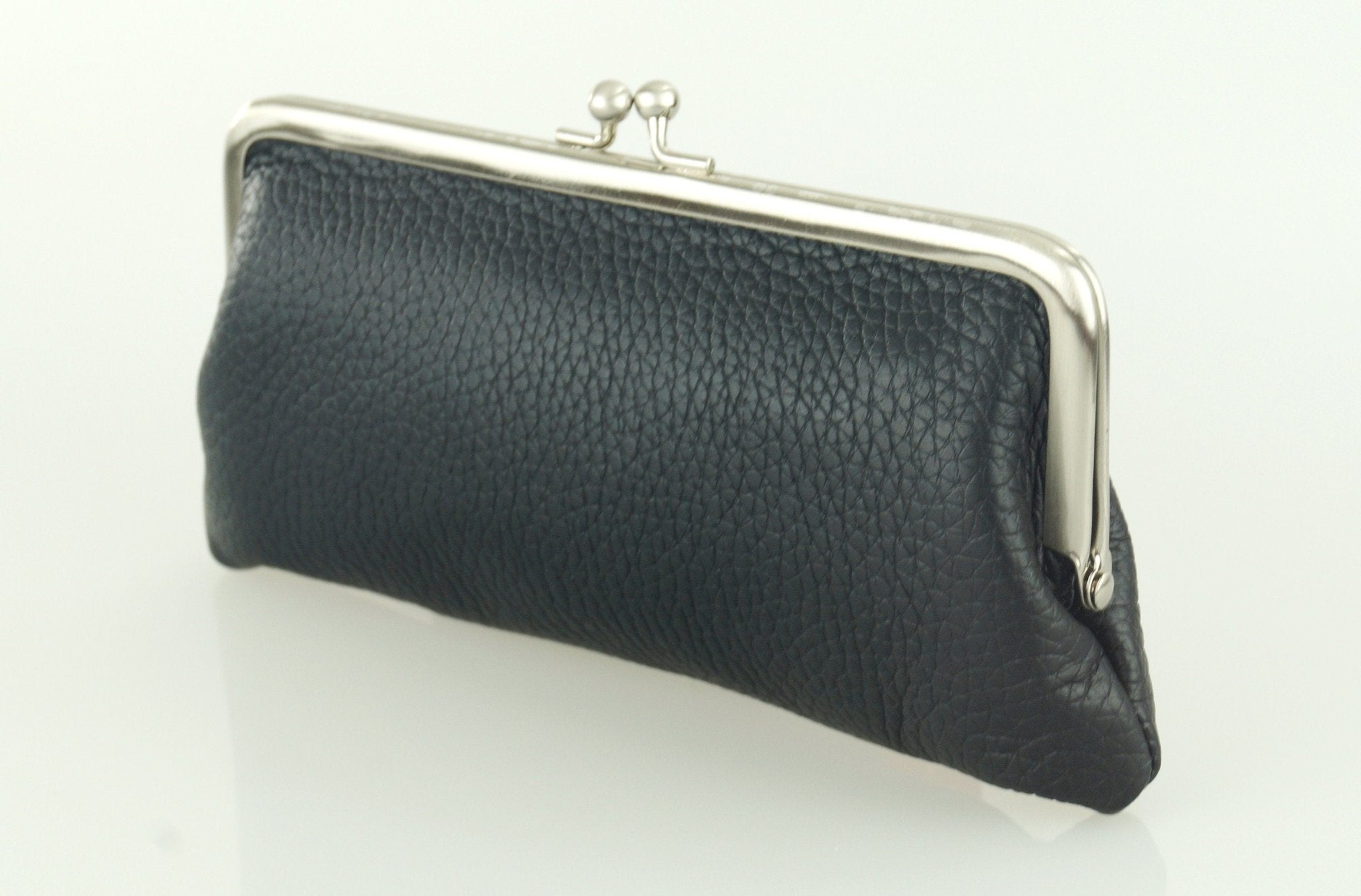 Leder Geldbörse Emma in Schwarz – Vintage Stil - Taschenkinder