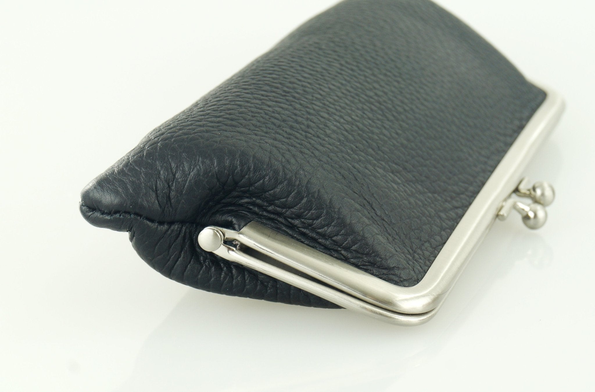 Leder Geldbörse Emma in Schwarz – Vintage Stil - Taschenkinder