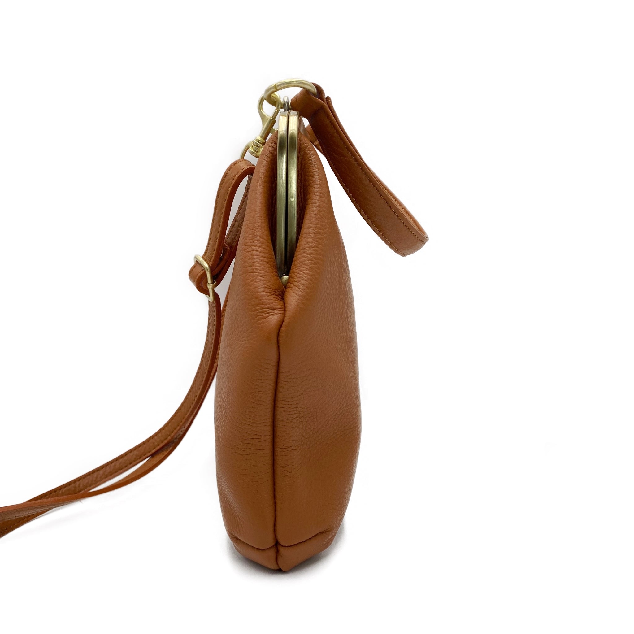 Damen Leder Umhängetasche 'Zoe' – Vintage Stil – Taschenkinder