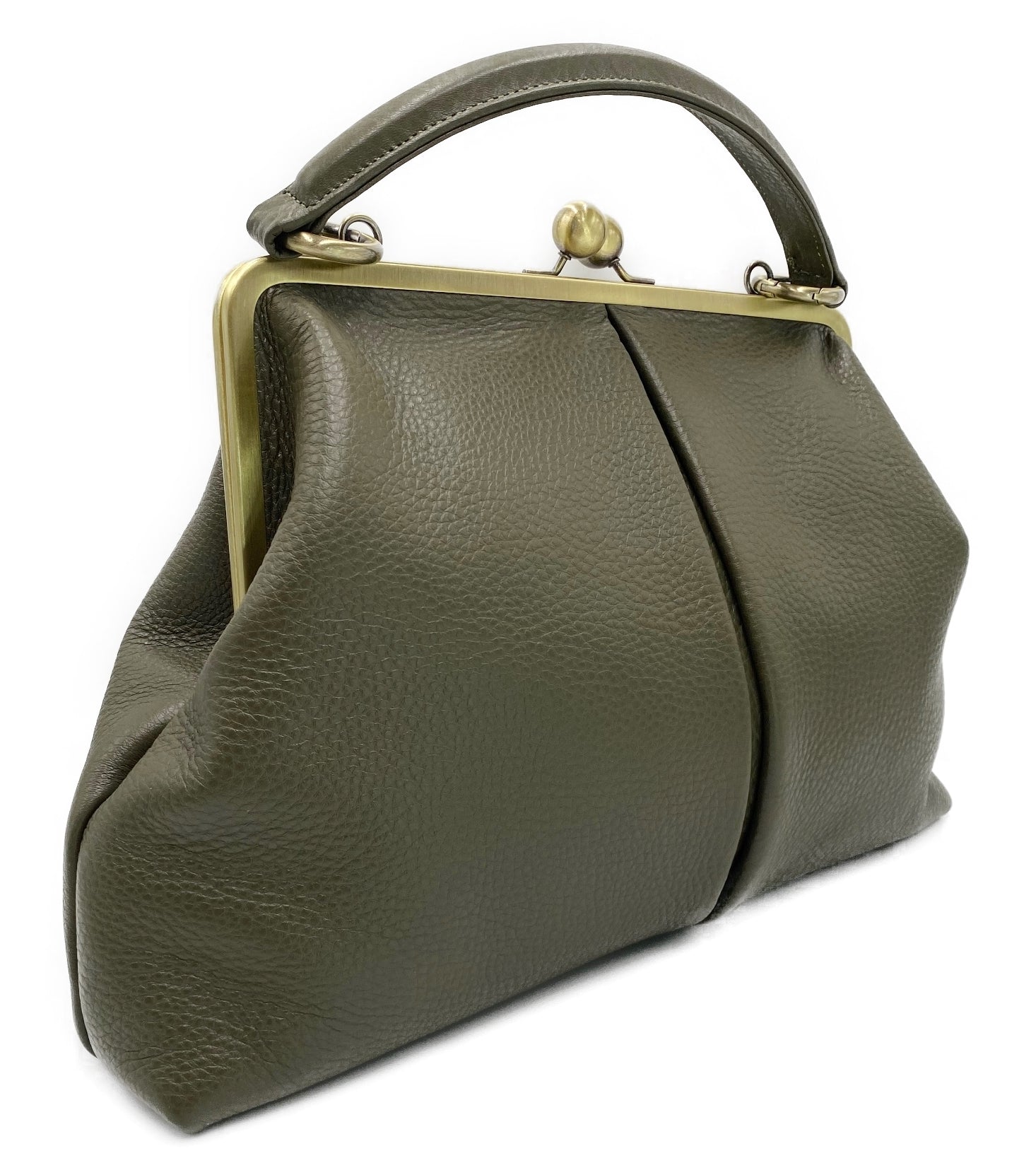Große Handtasche Umhängetasche Schultertasche - Dunkelgrün