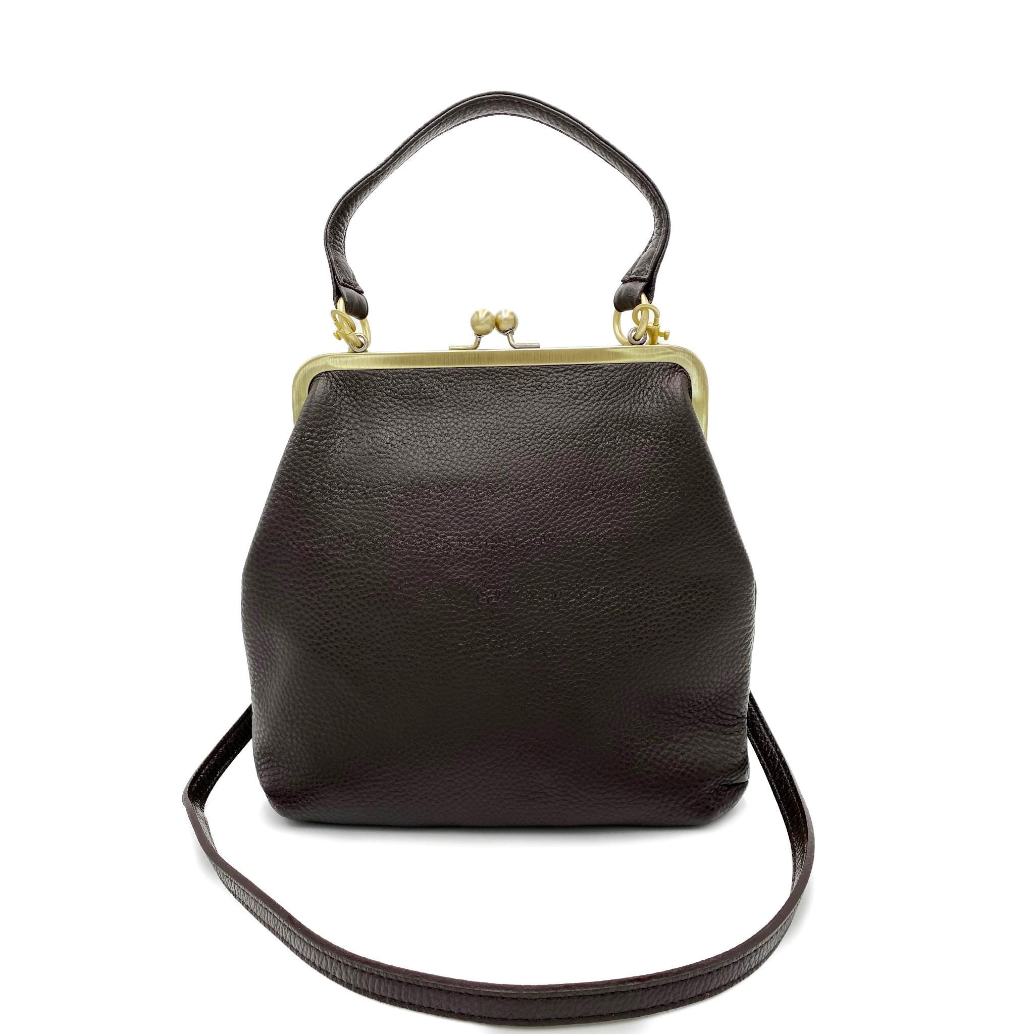 Women's Crossbody Bag 'Zoe' in navy - Bucket Bag Leather