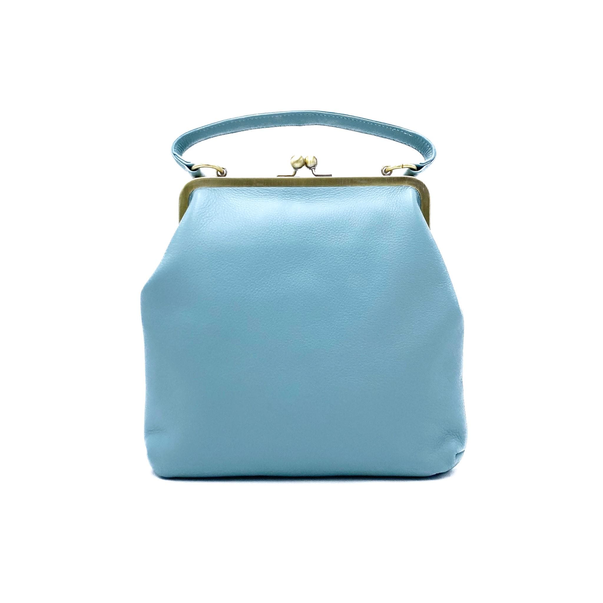 Women's Crossbody Bag 'Zoe' in navy - Bucket Bag Leather