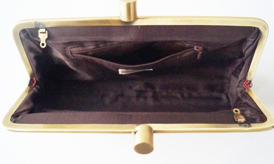 Leder Handtasche Victoria – Vintage Clutch Tasche - Taschenkinder