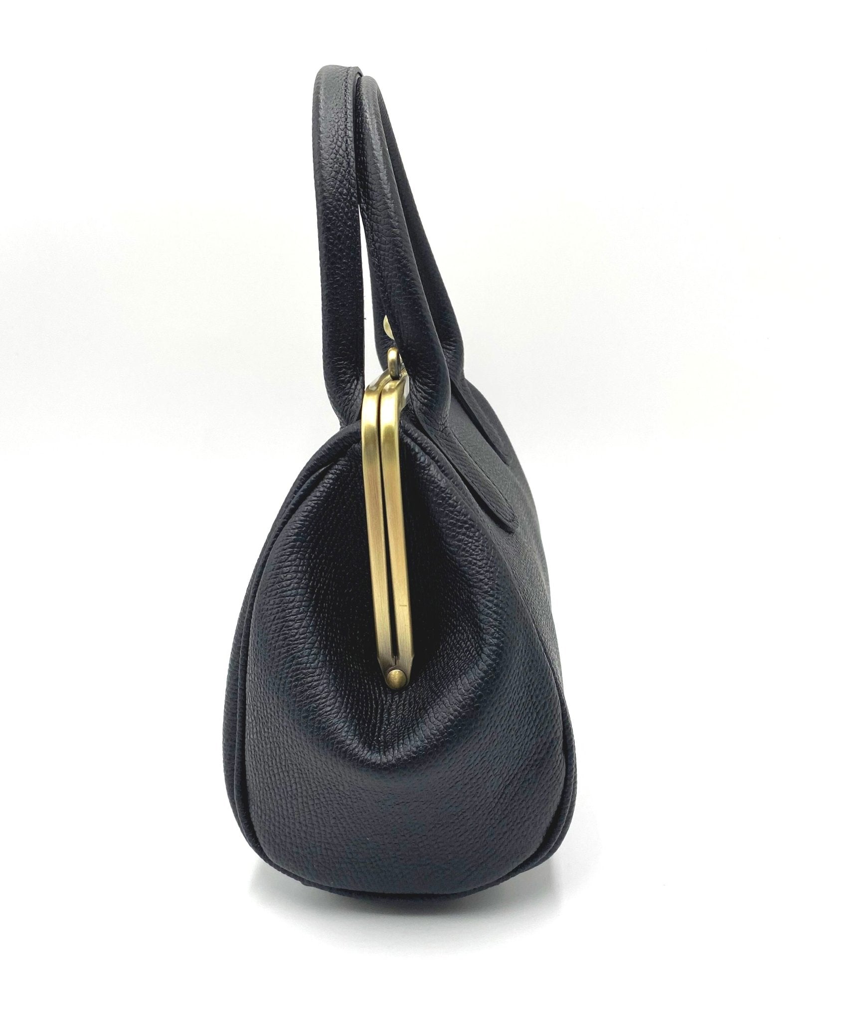 Leder Handtasche Damen - Kleine Aurelie Schwarz - Taschenkinder
