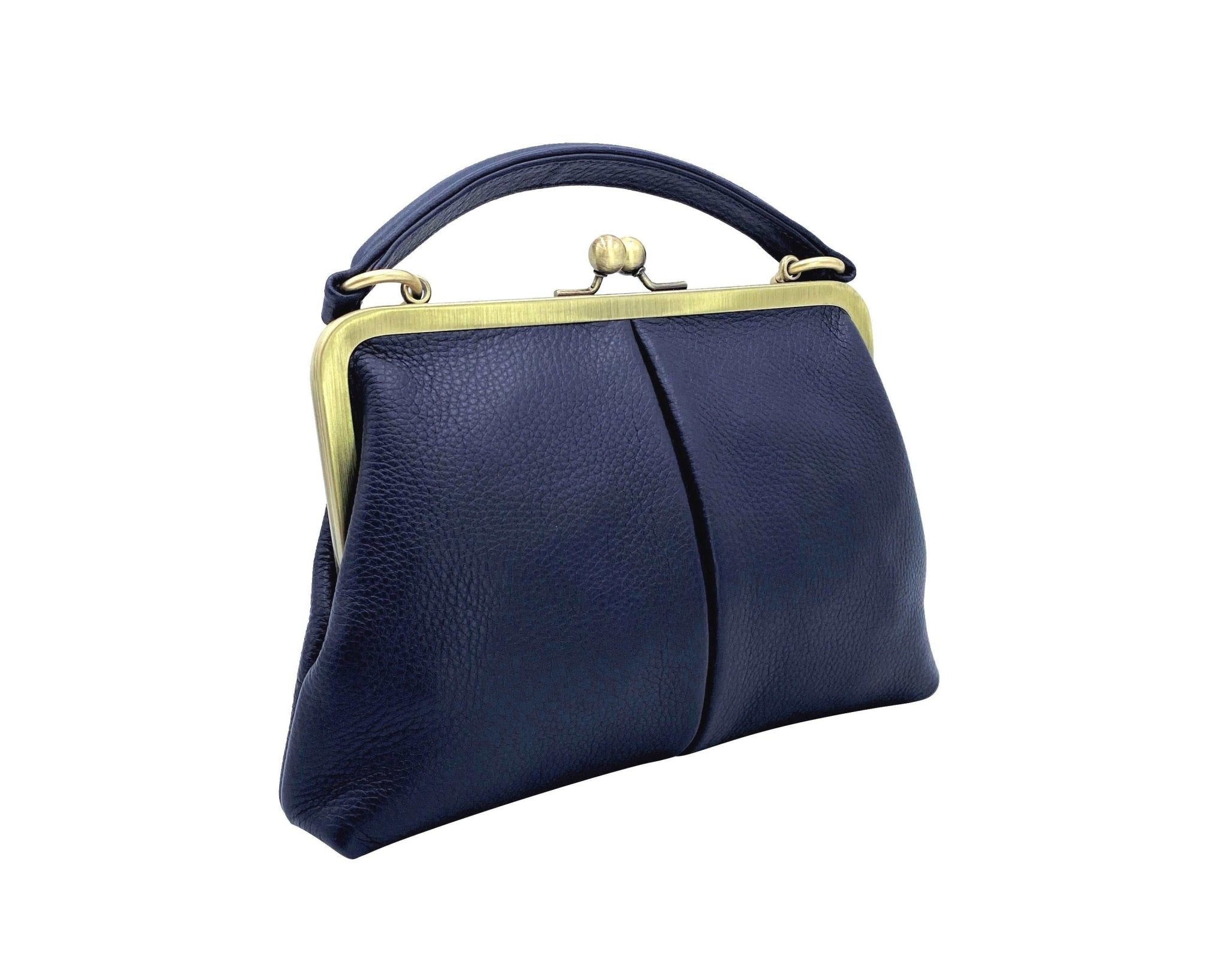 Handtasche Dunkelblau - Kleine Olive Retro Henkeltasche - Taschenkinder