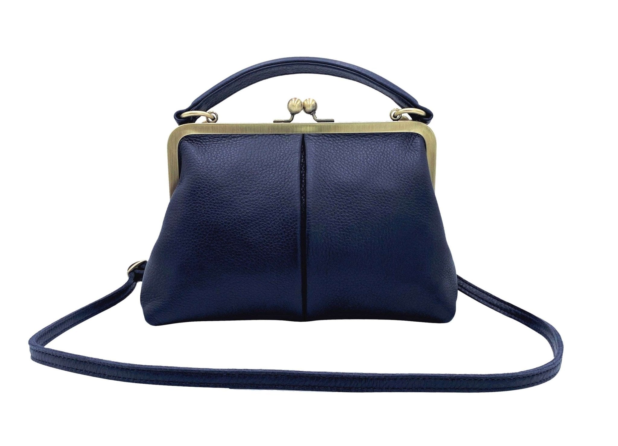 Handtasche Dunkelblau - Kleine Olive Retro Henkeltasche - Taschenkinder