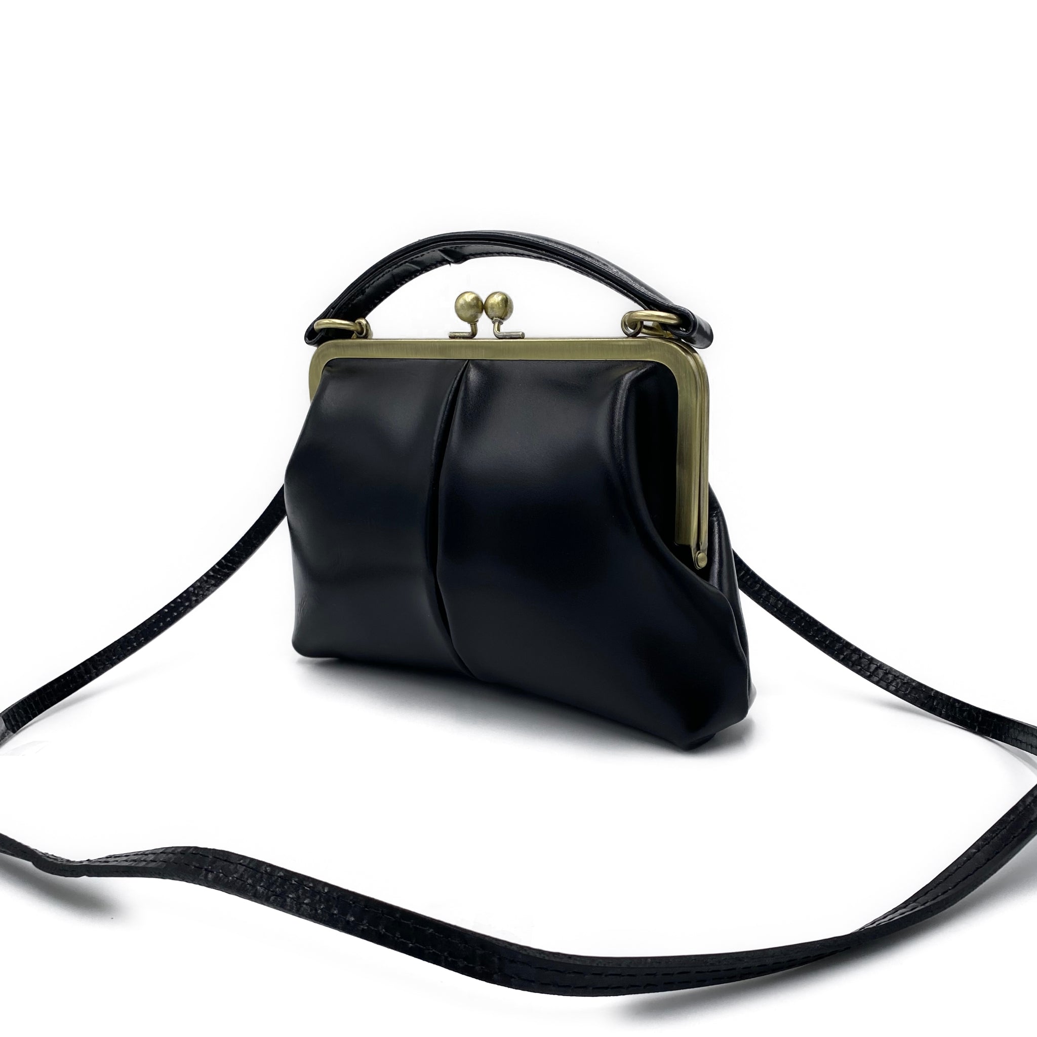 Kleine Olive – Retro Leder Handtasche – Taschenkinder