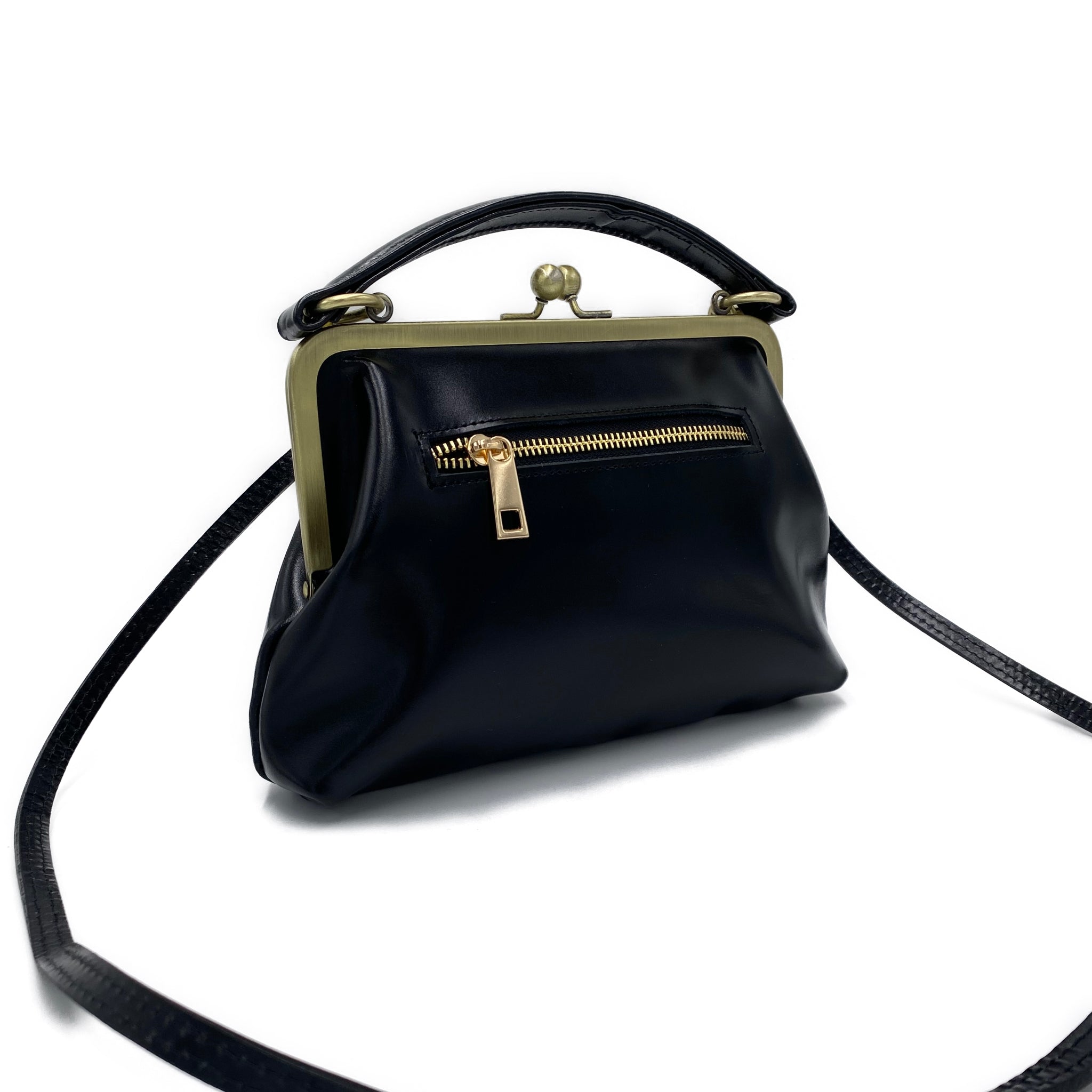 Kleine Olive – Retro Leder Handtasche – Taschenkinder