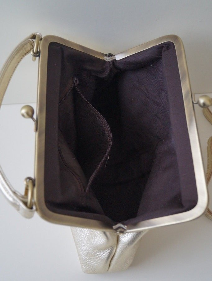 Leder Umhängetasche Damen - Kleine Olive - Taschenkinder