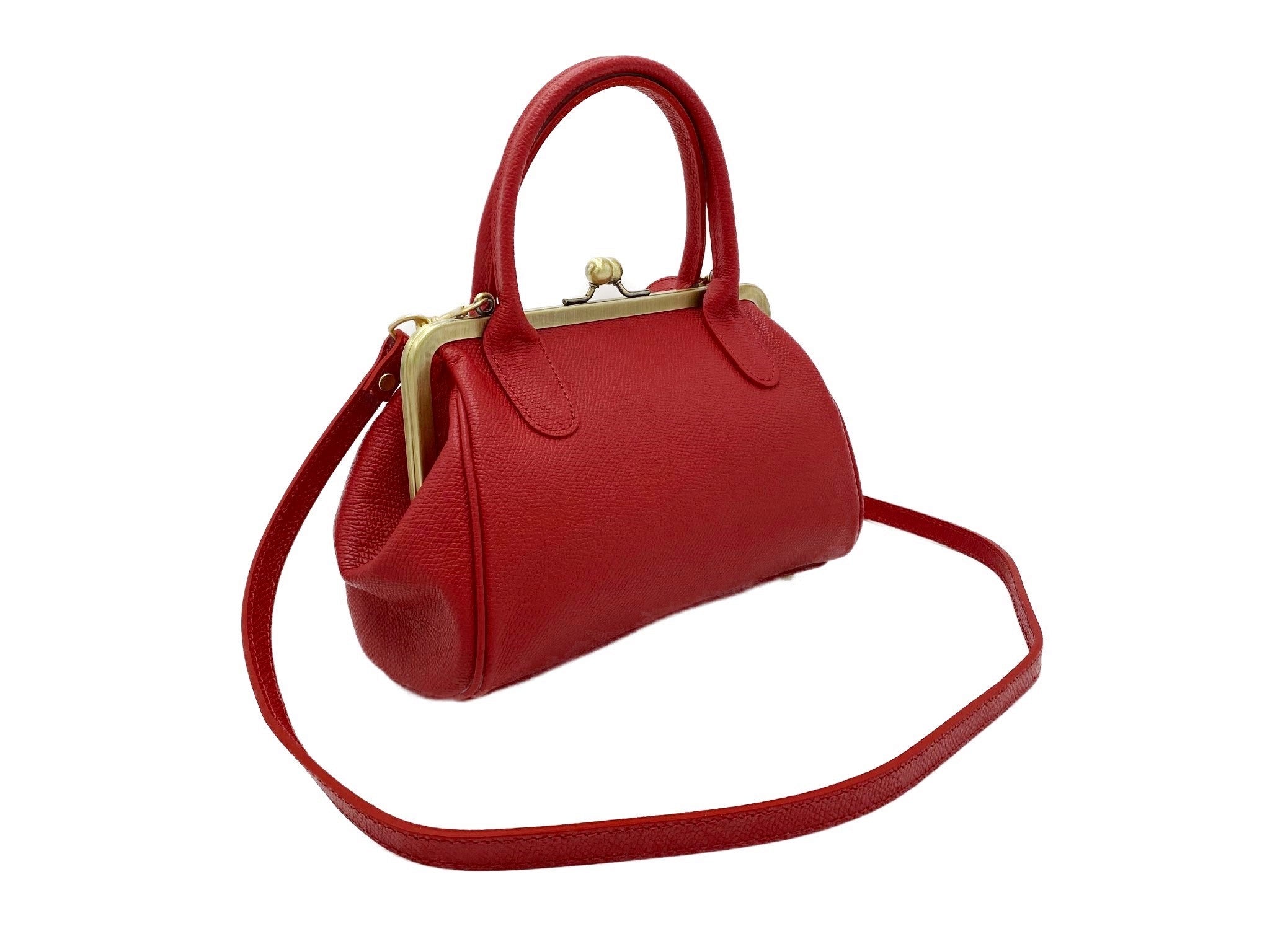 Damen Lederhandtasche Kleine Aurelie – Elfenbein Weiß – Taschenkinder