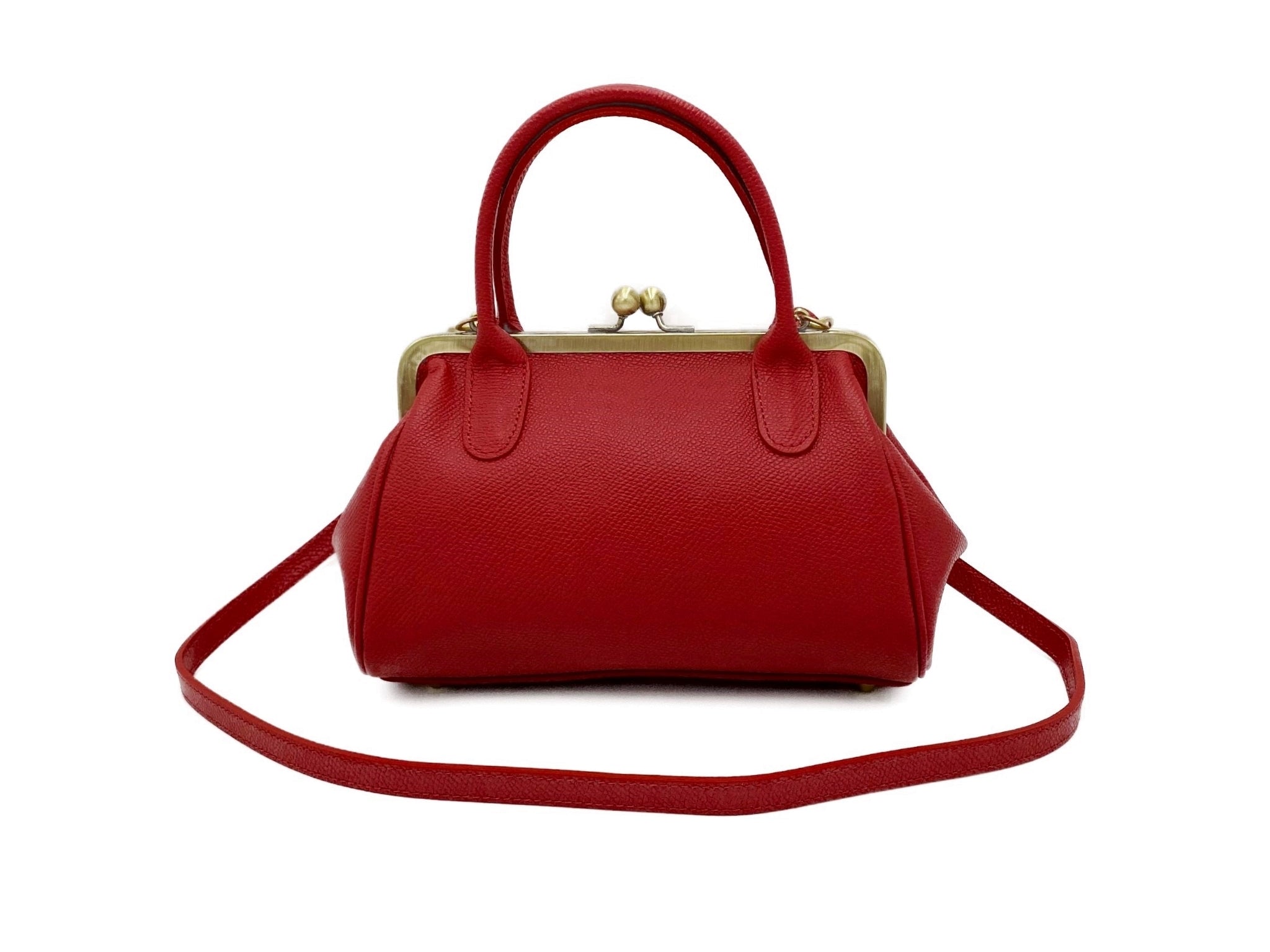 Damen Lederhandtasche Kleine Aurelie – Elfenbein Weiß – Taschenkinder
