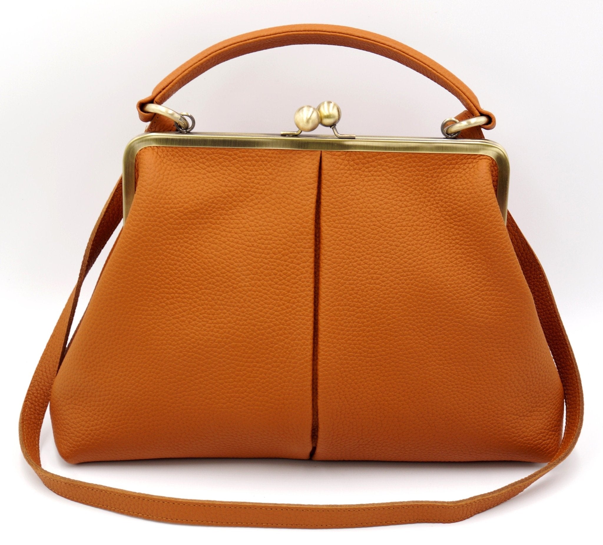 Handtasche "Olivia" in Cognac Braun – Taschenkinder