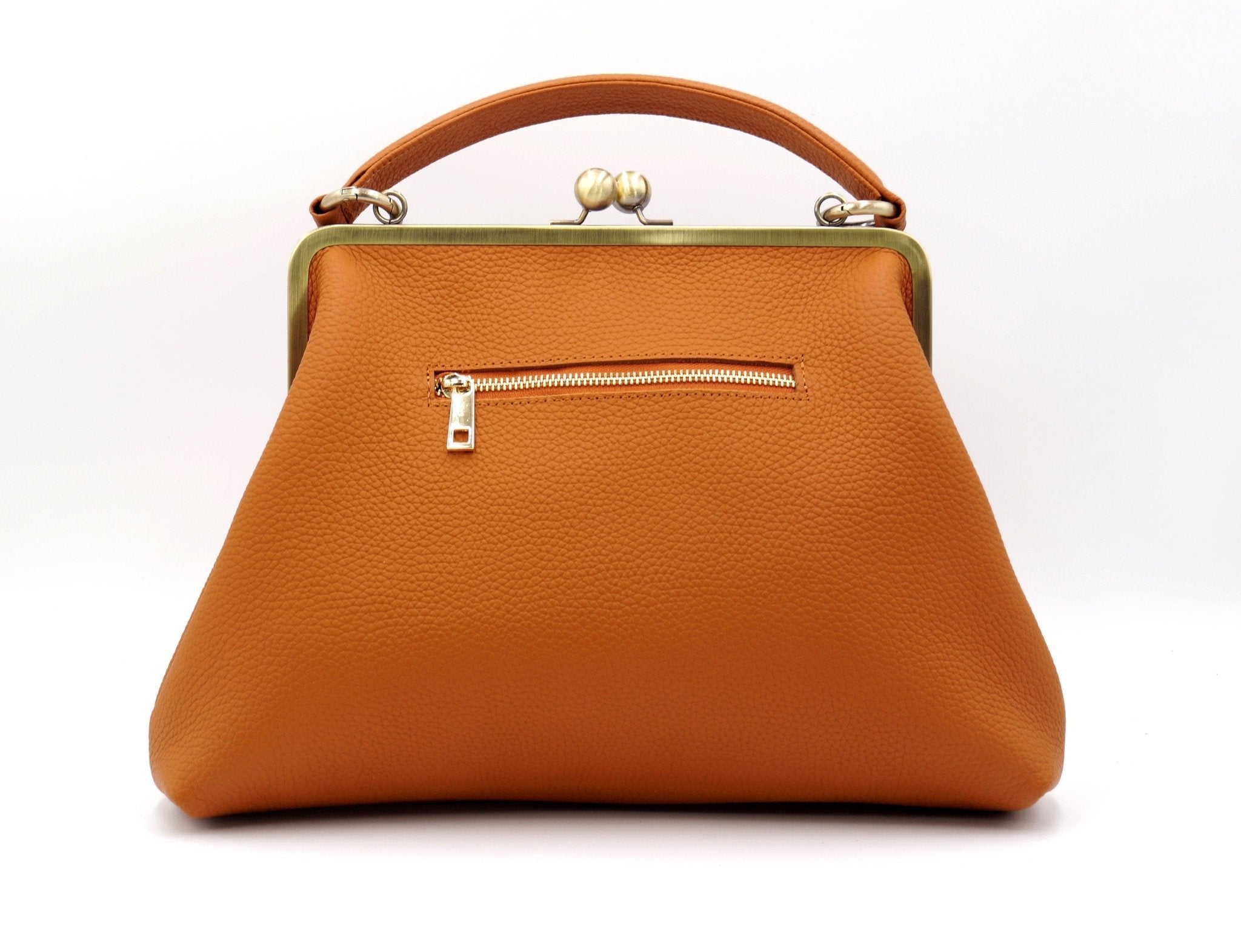 Handtasche "Olivia" in Cognac Braun – Taschenkinder