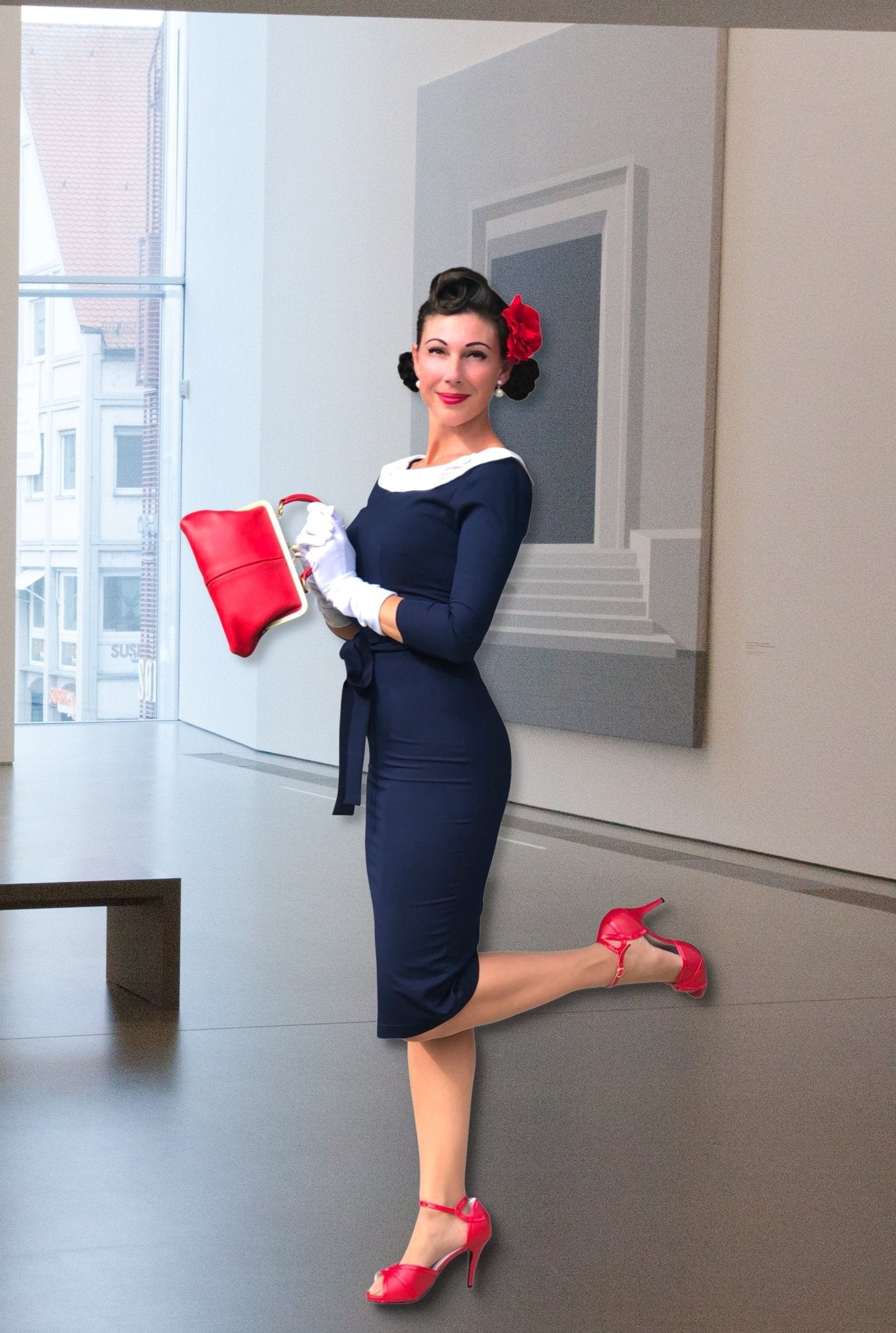 Kleine Retro Ledertasche - Ledertasche - Taschenkinder