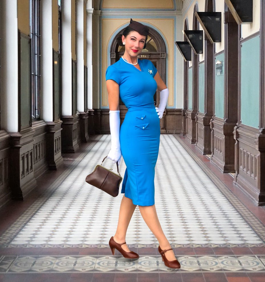 Kleine Retro Leder Handtasche - Kleine Olive – Taschenkinder