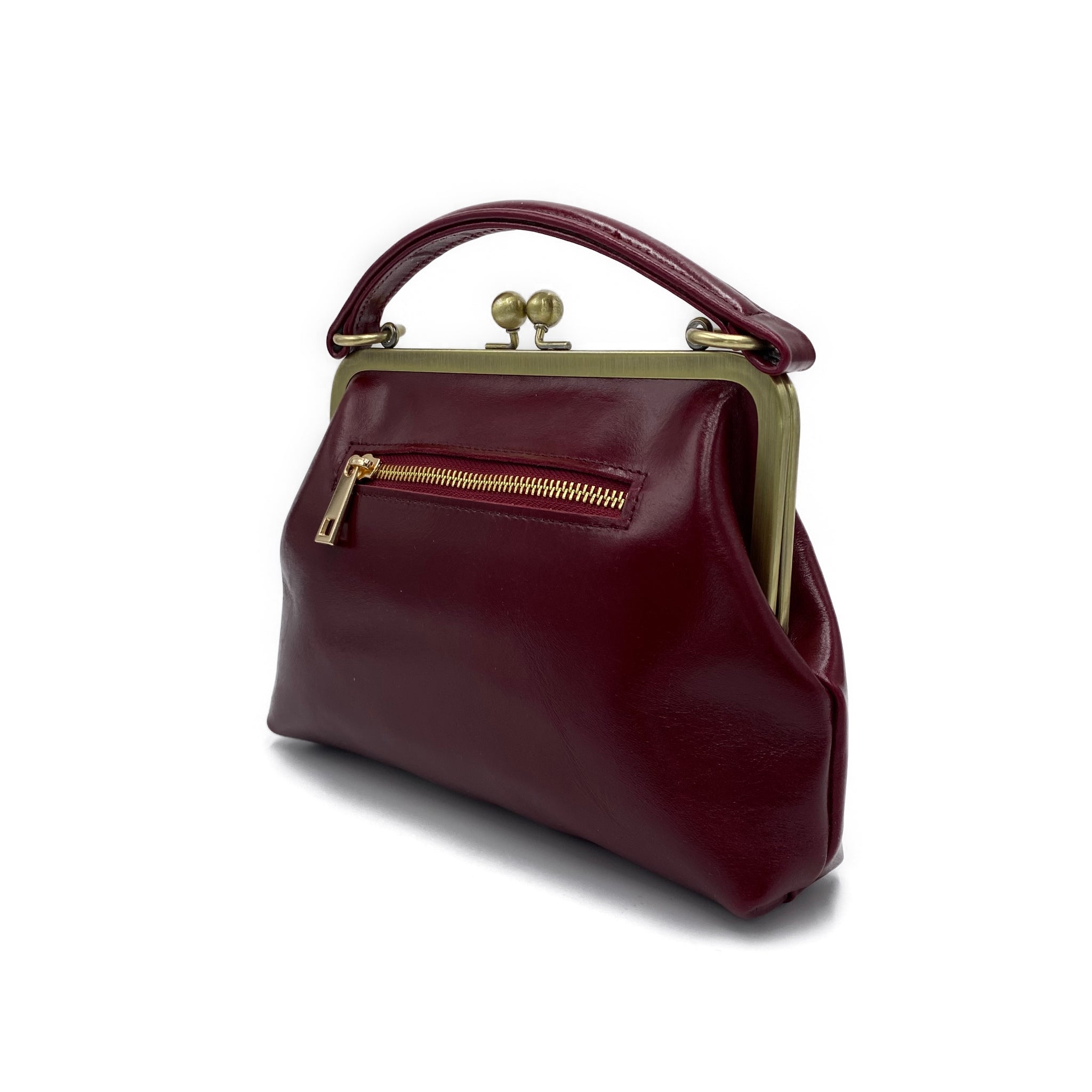 Retro Handtasche – Kleine Vintage Olive – Taschenkinder