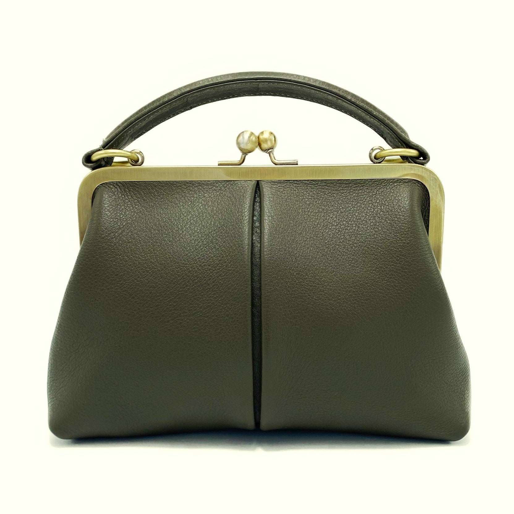 Handtasche Kleine Olive - Vintage Leder - Taschenkinder