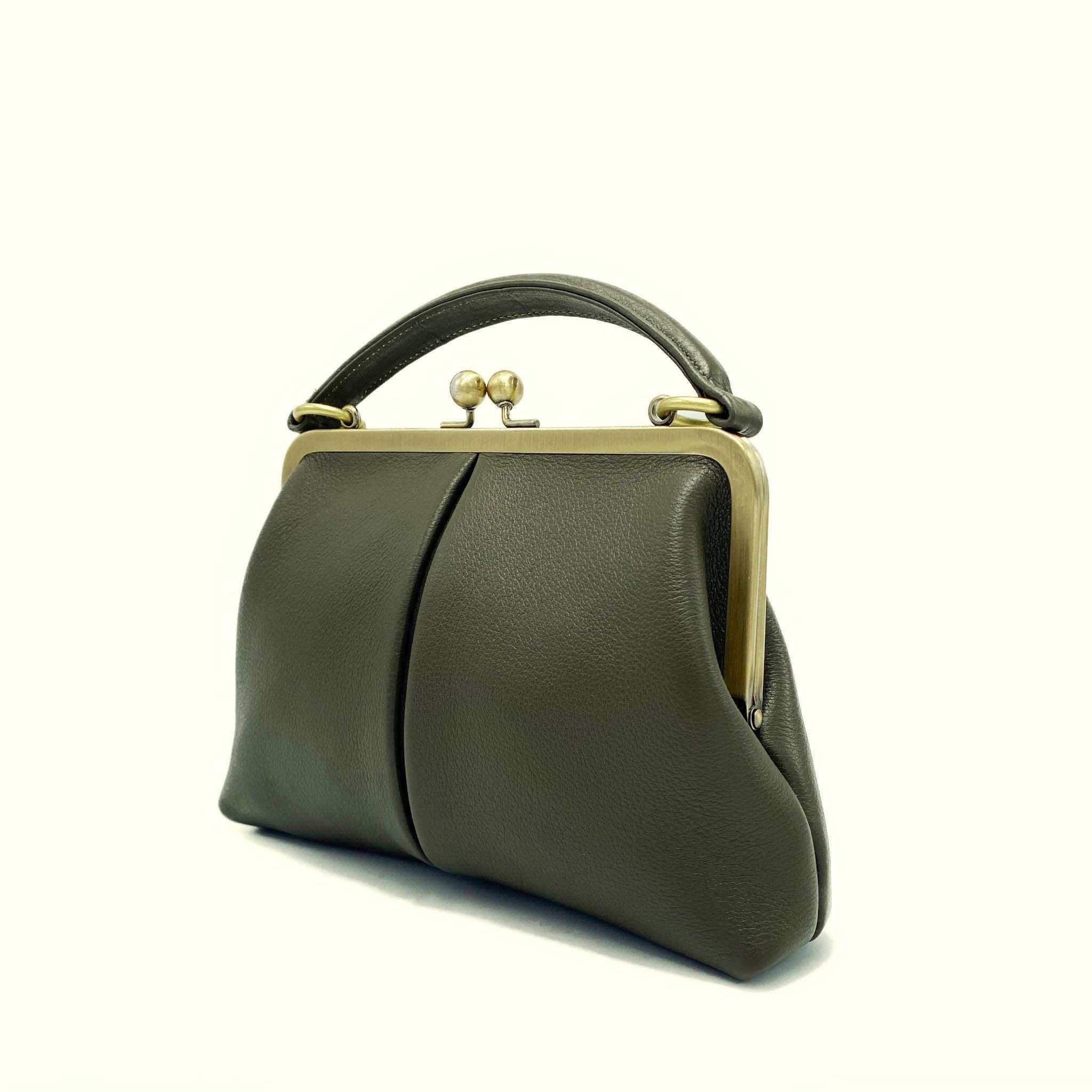 Handtasche Kleine Olive - Vintage Leder - Taschenkinder