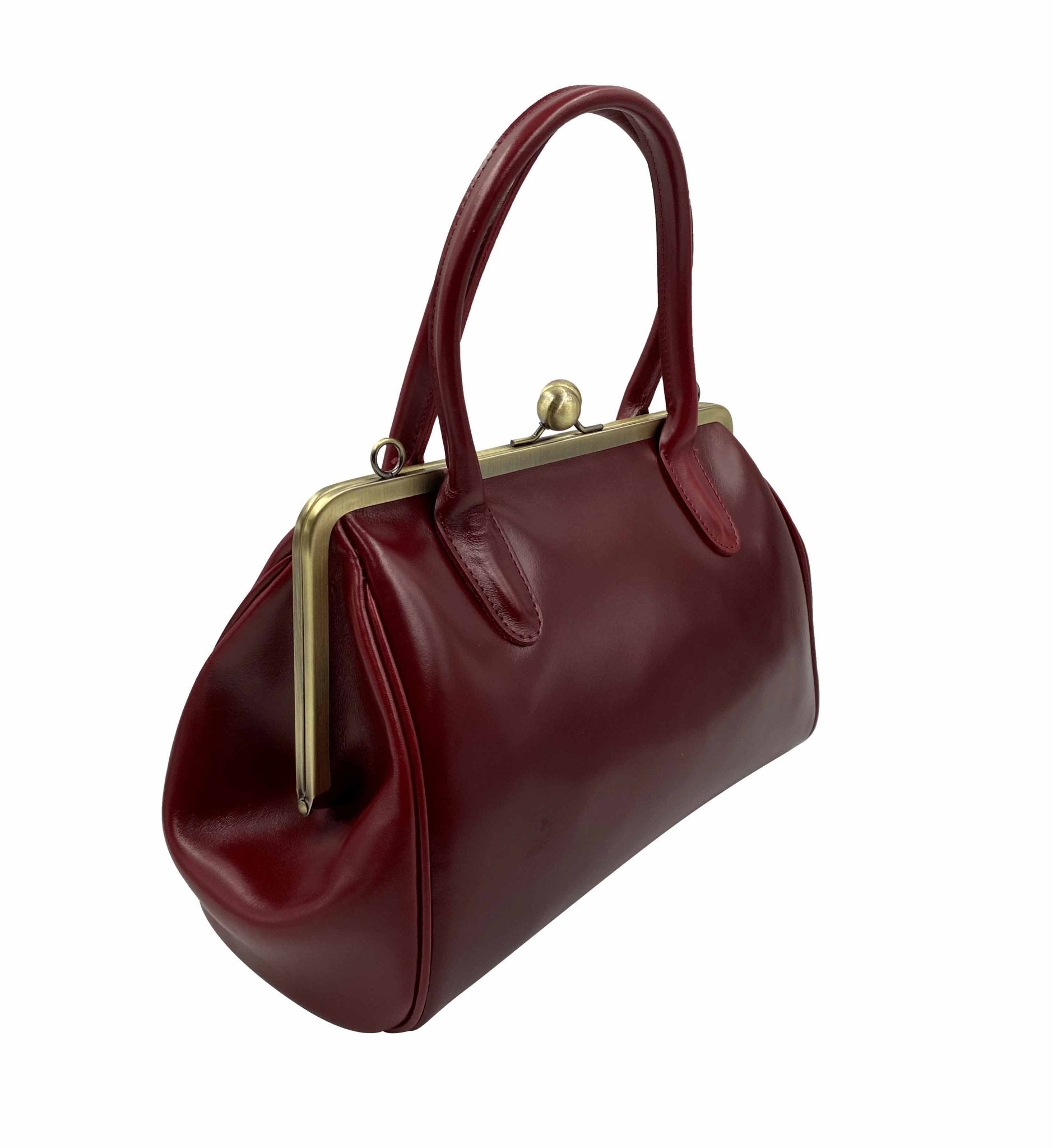 Ledertasche Sophie in Dunkel-Rot - Taschenkinder