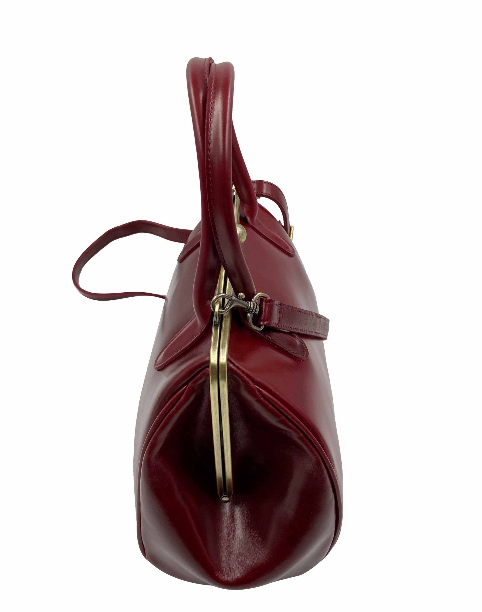 Ledertasche Sophie in Dunkel-Rot - Taschenkinder