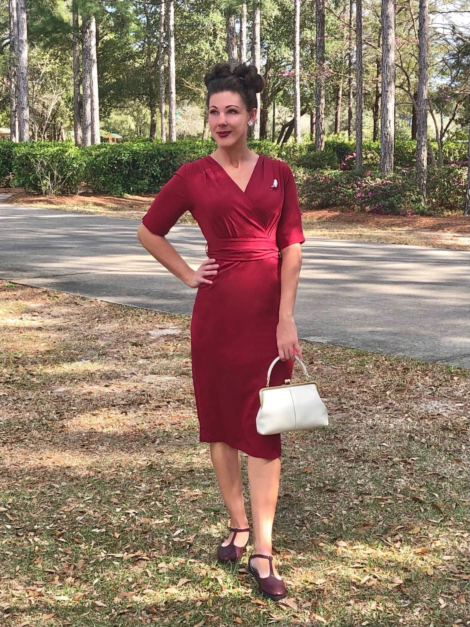 Vintage Damen Handtasche 'Kleine Olive' – Taschenkinder