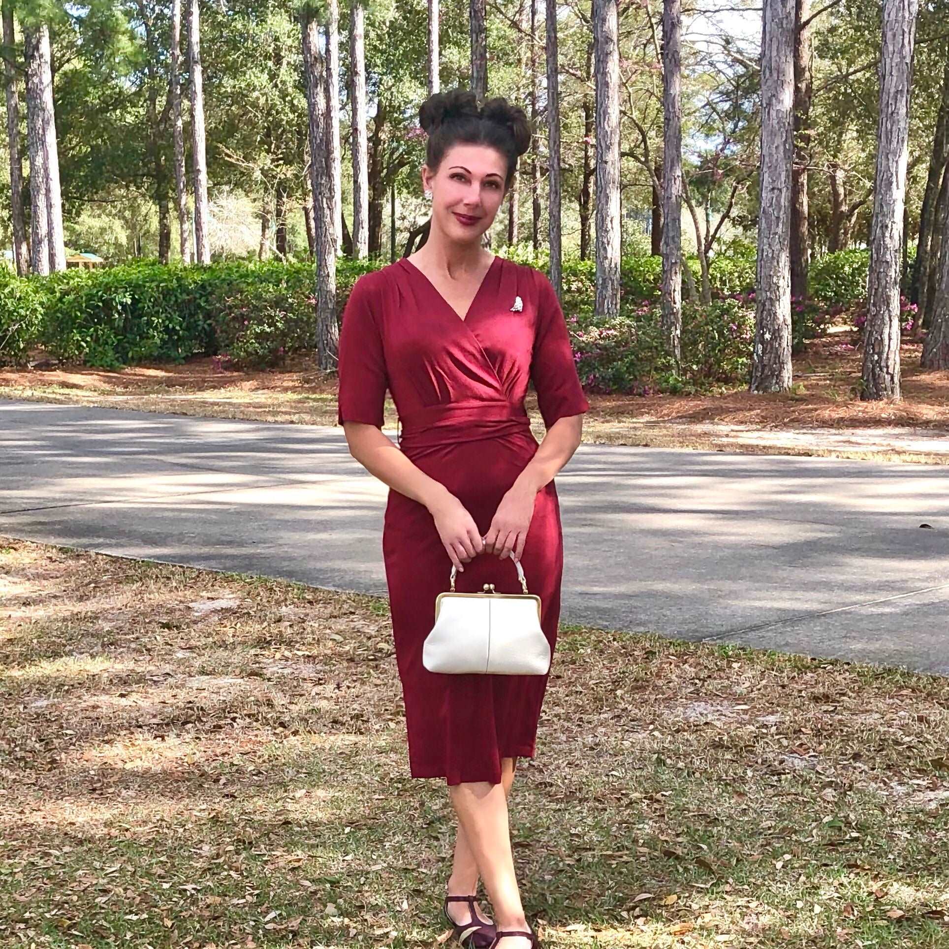 Vintage Damen Handtasche 'Kleine Olive' – Taschenkinder