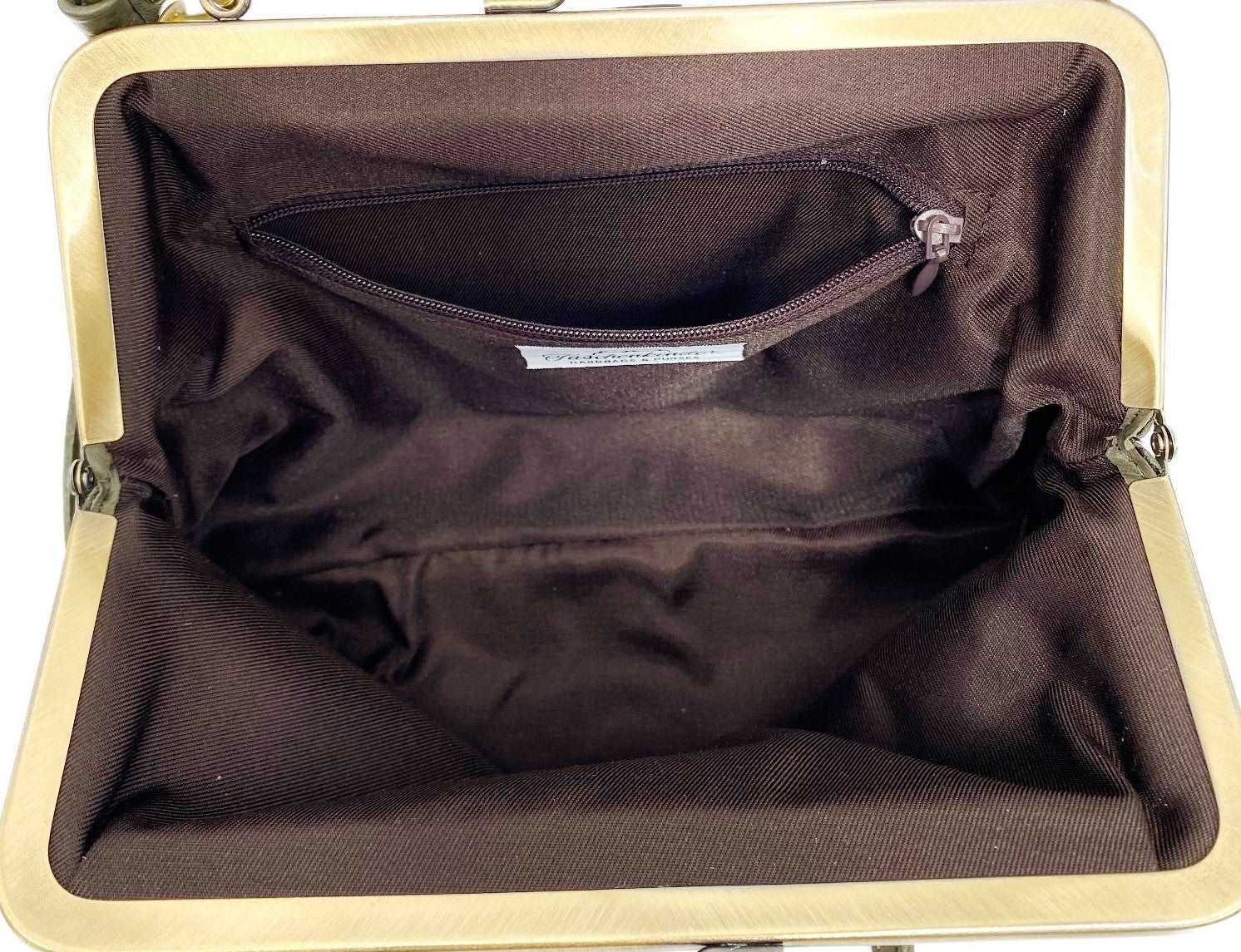 Vintage Damen Handtasche 'Kleine Olive' – Taschenkinder