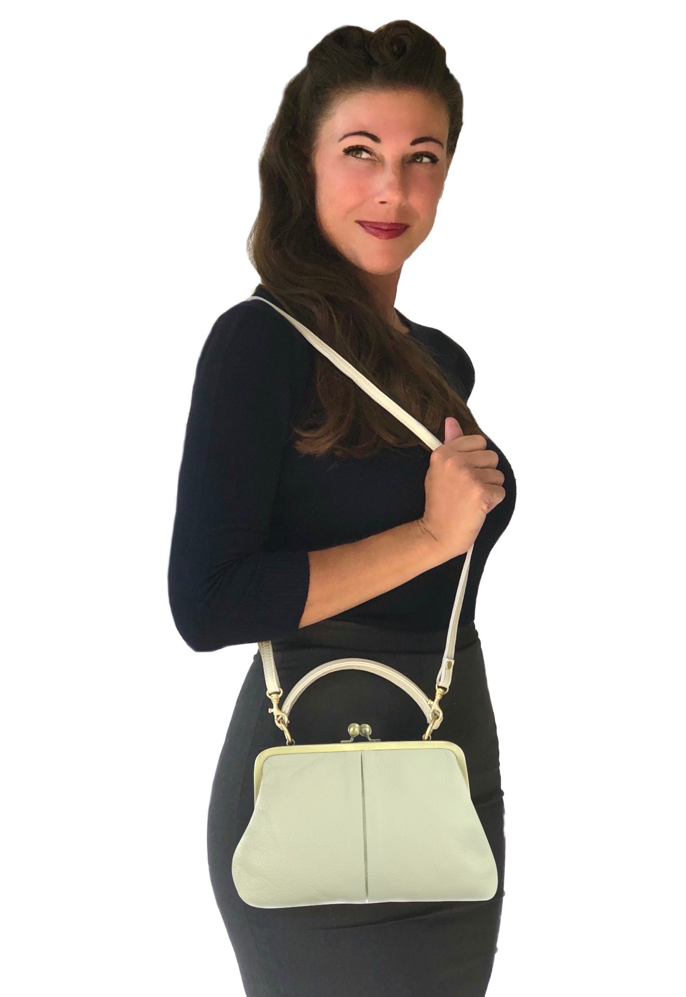 Vintage Damen Handtasche 'Kleine Olive' – Taschenkinder