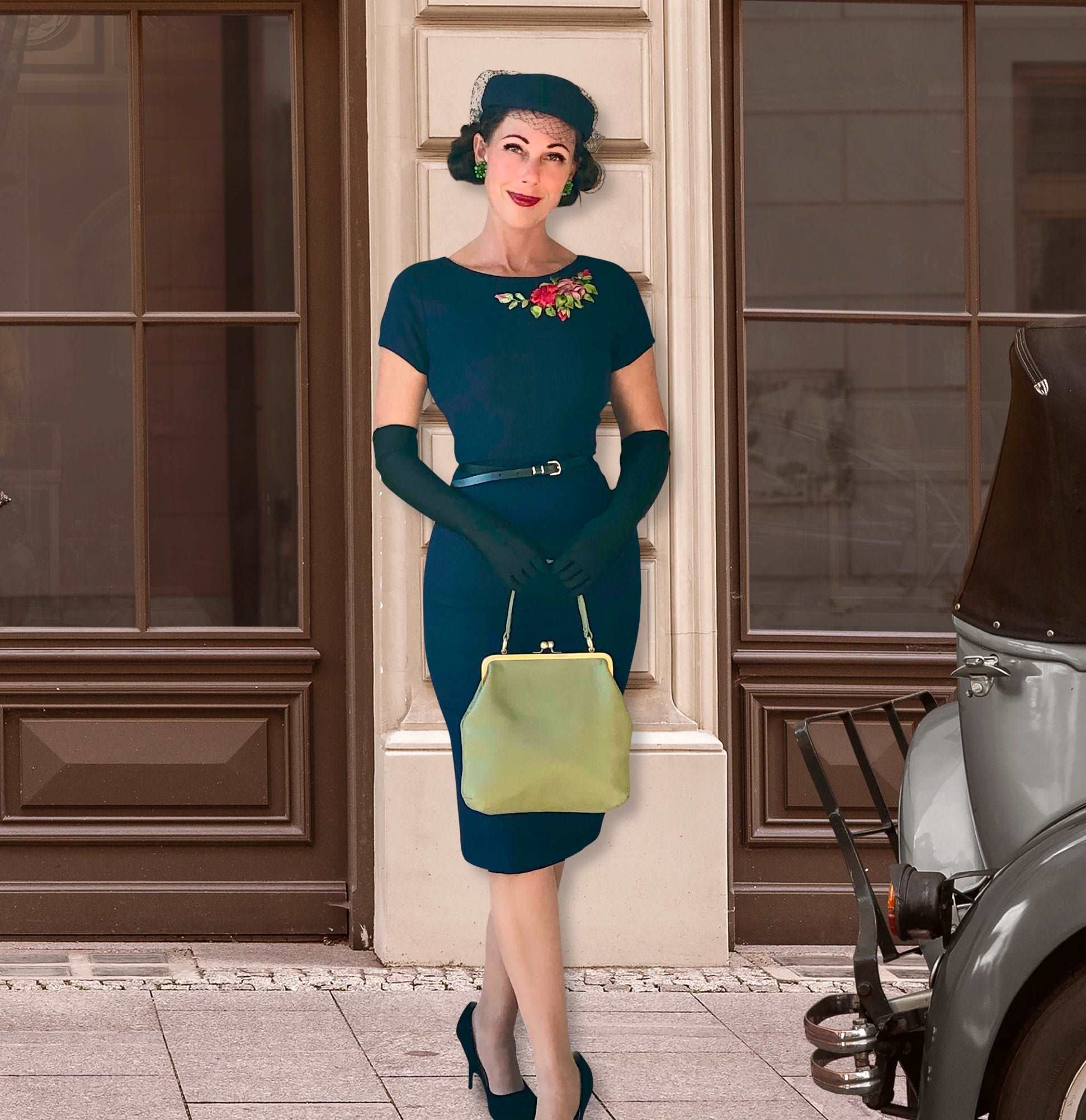 Vintage Handtasche Zoe - Pastellgrün - Taschenkinder