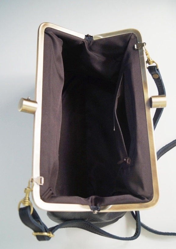 Vintage Leder Handtasche Clutch Dakota - Taschenkinder