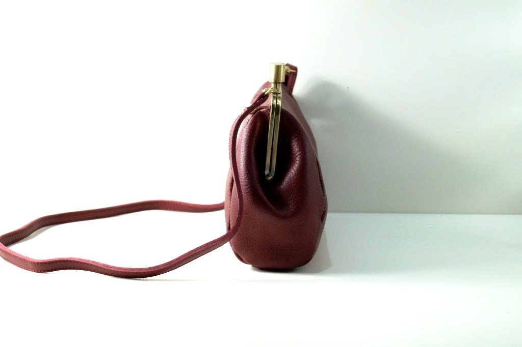 Vintage Leder Handtasche Clutch Dakota - Taschenkinder