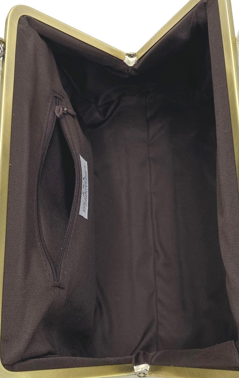 Kleine Olive - Vintage Leder Handtasche - Taschenkinder