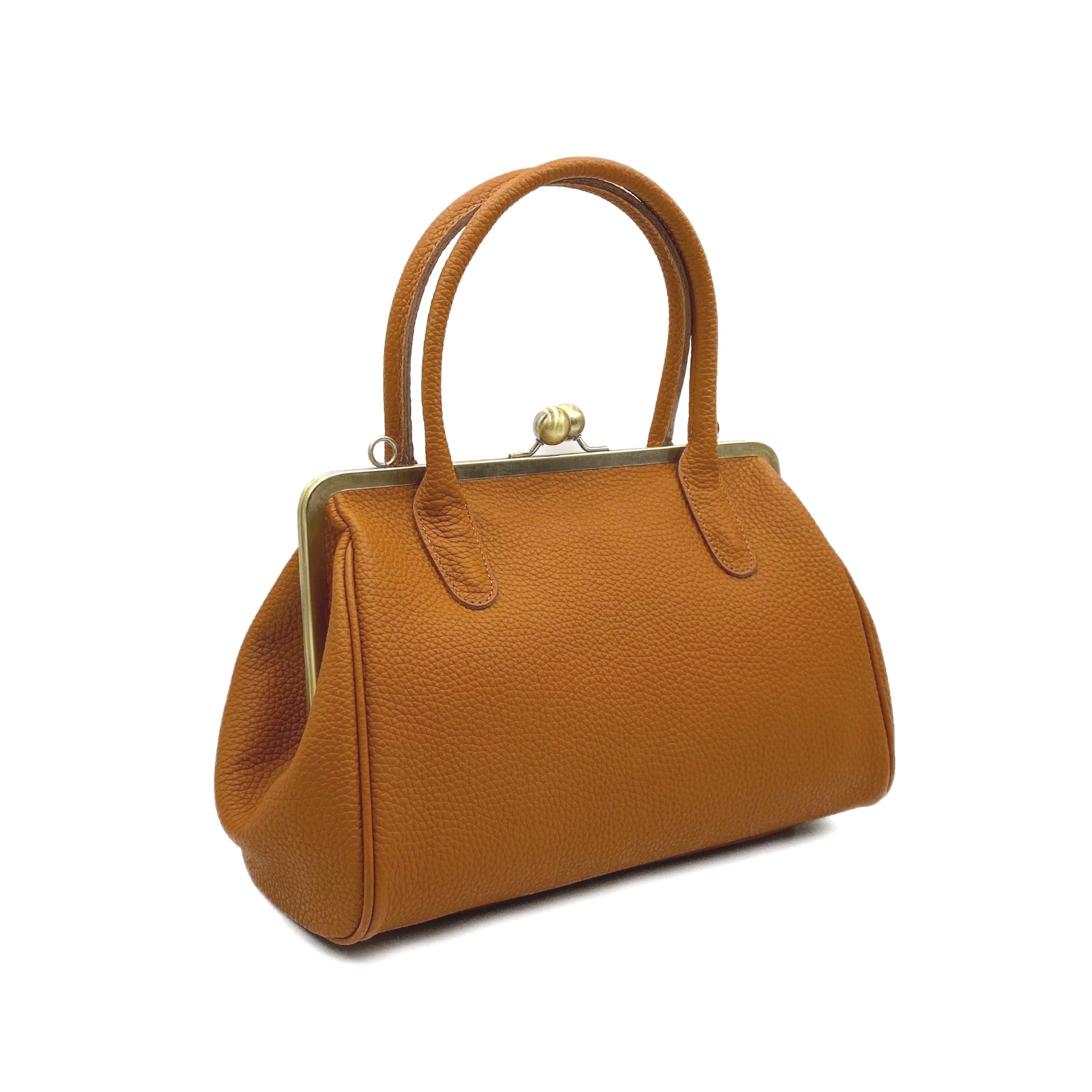 Damen Handtasche Leder "Marie" in braun - Bügeltasche, Henkeltasche, Schultertasche