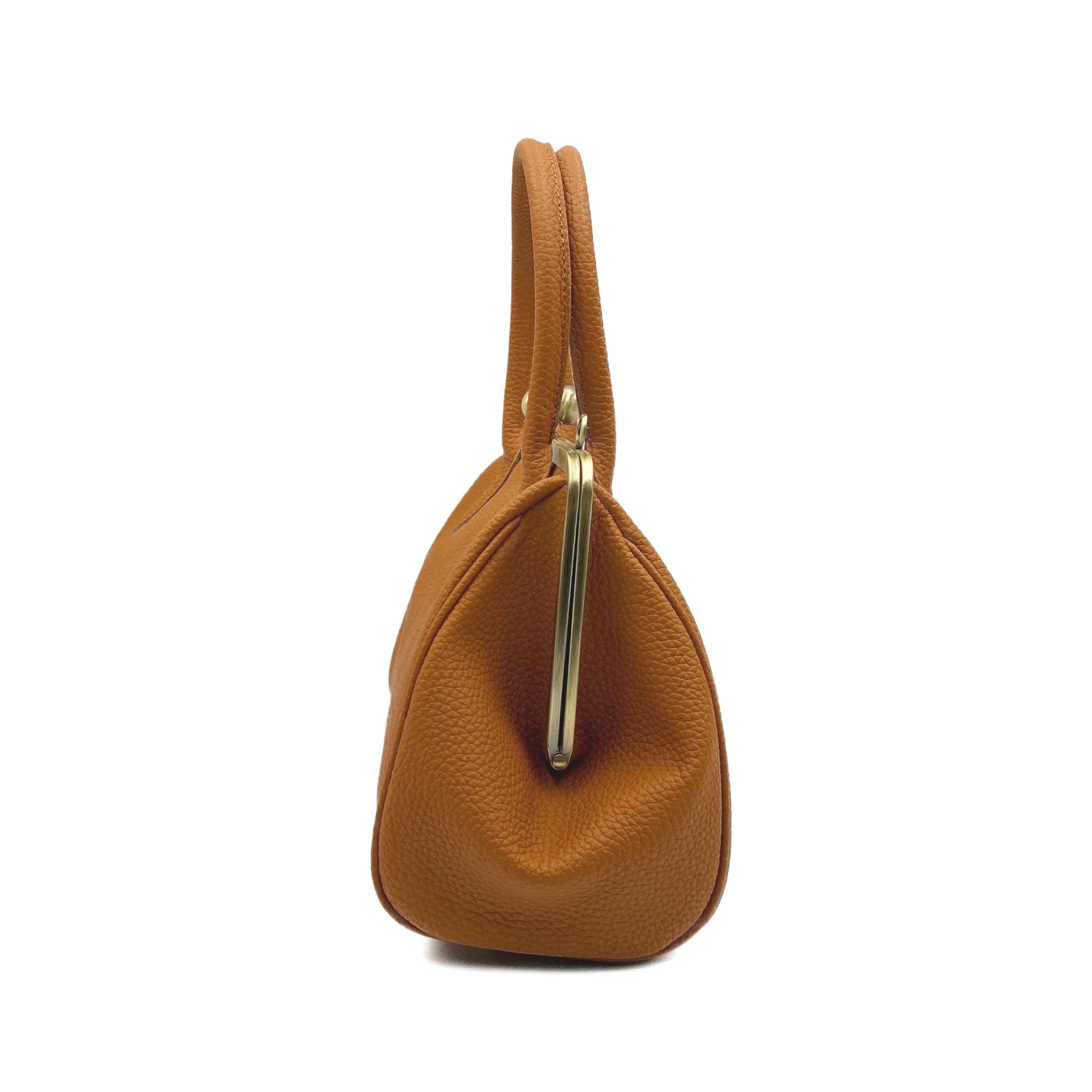 Damen Handtasche Leder "Marie" in braun - Bügeltasche, Henkeltasche, Schultertasche