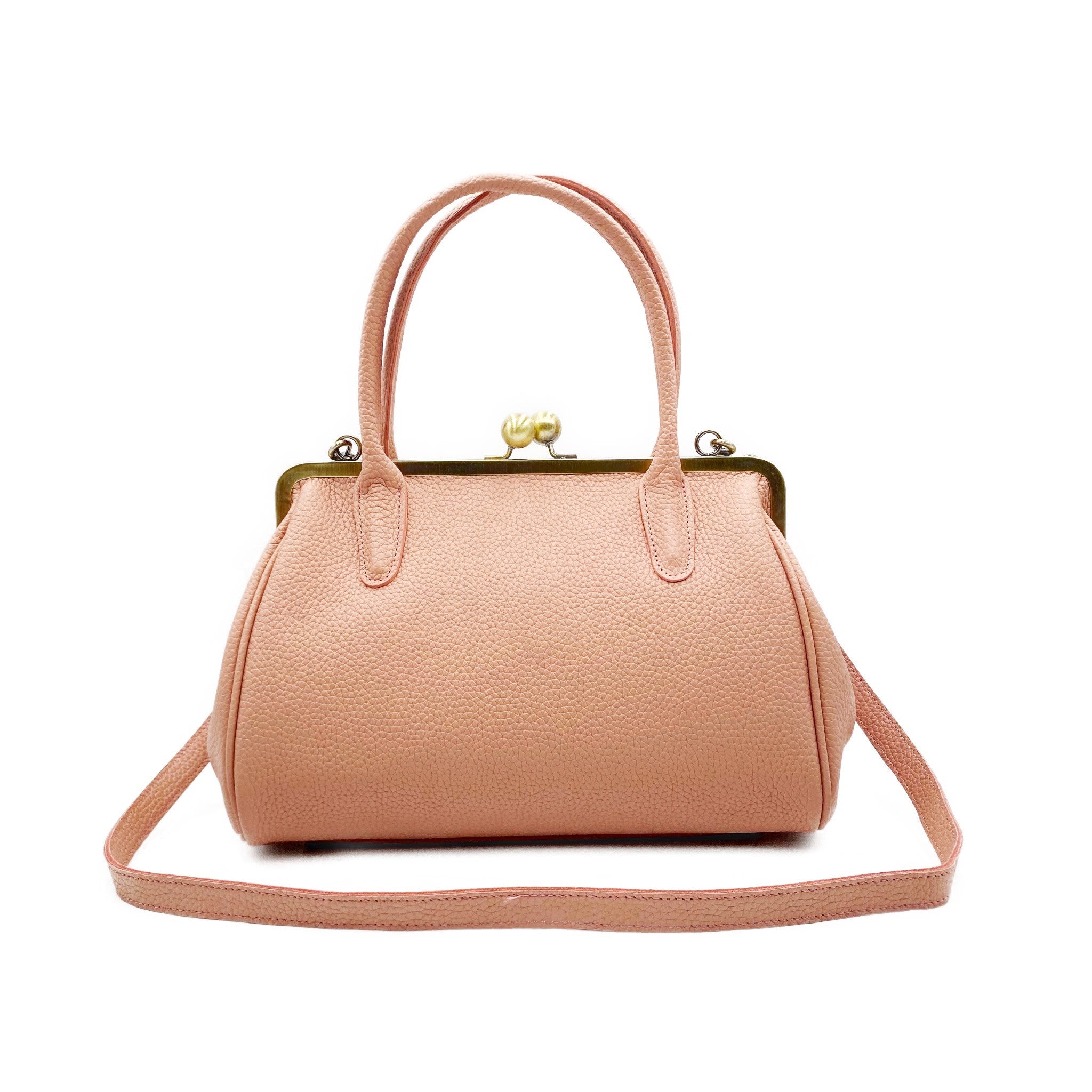 Damen Handtasche Leder "Marie" in braun - Bügeltasche, Henkeltasche, Schultertasche