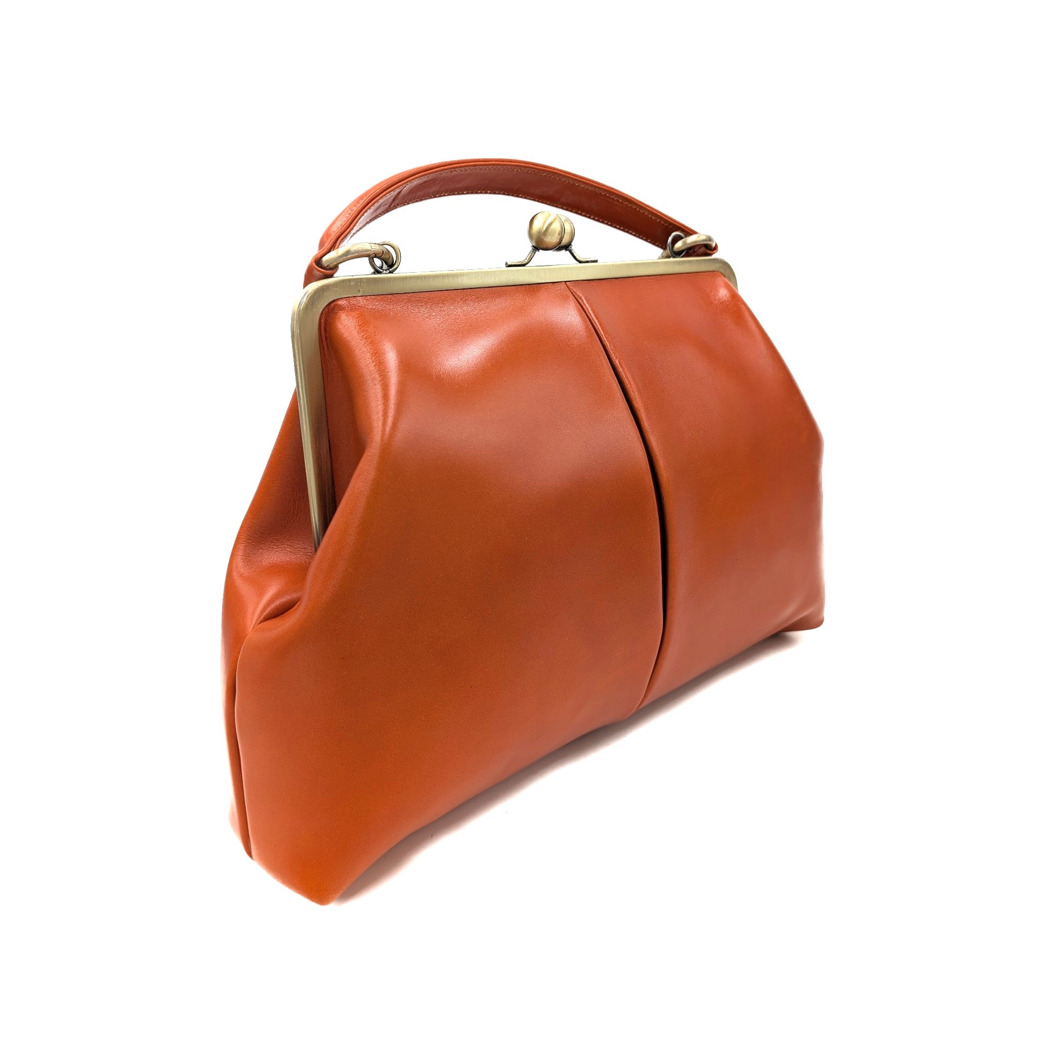 Retro handbag for women, leather bag "Olive" in black, handle bag, leather handle bag, leather shoulder bag, leather shoulder bag, vintage style