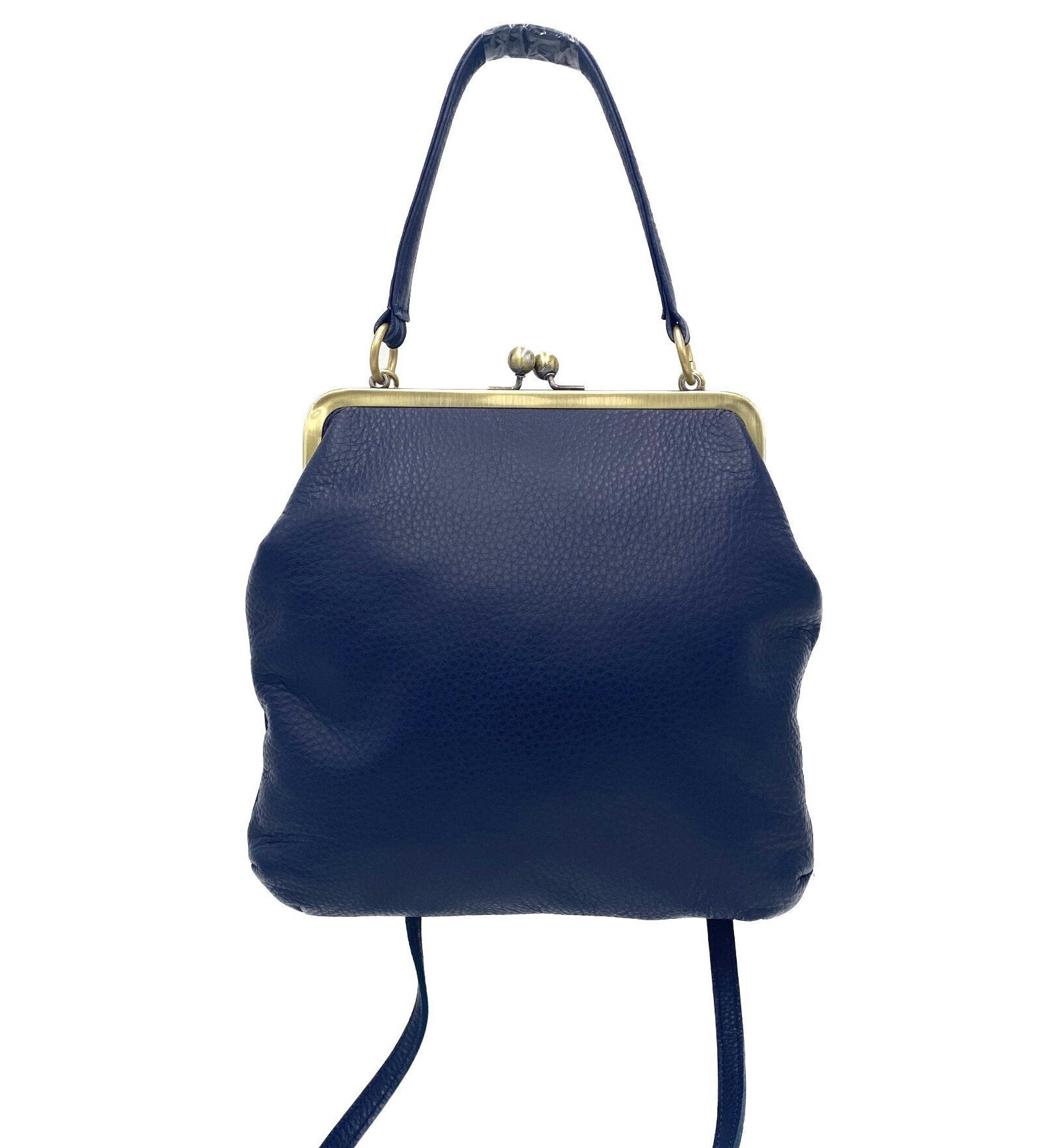 Women's Crossbody Bag 'Zoe' in navy - Bucket Bag Leather