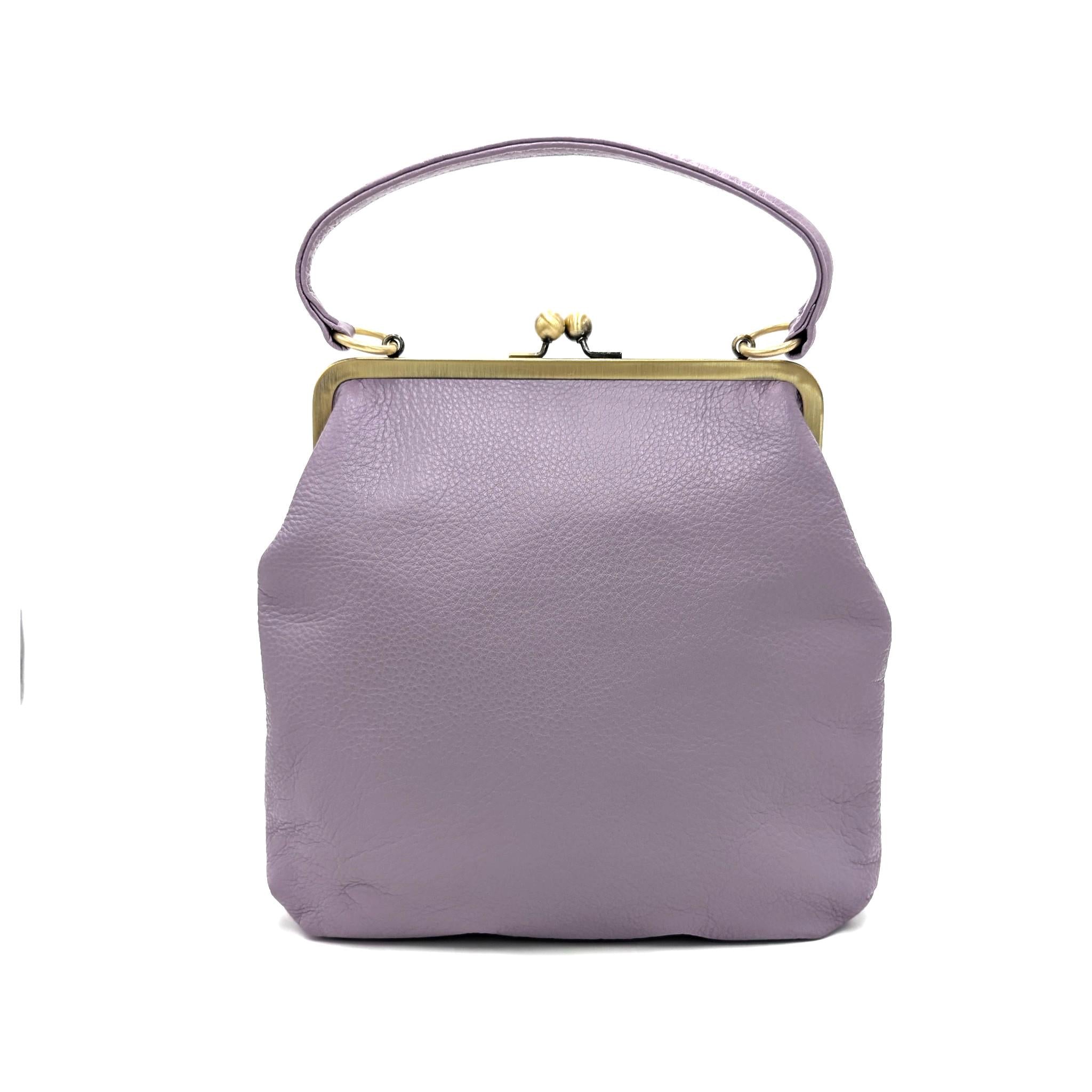 Women's Crossbody Bag 'Zoe' in navy - Bucket Bag Leather