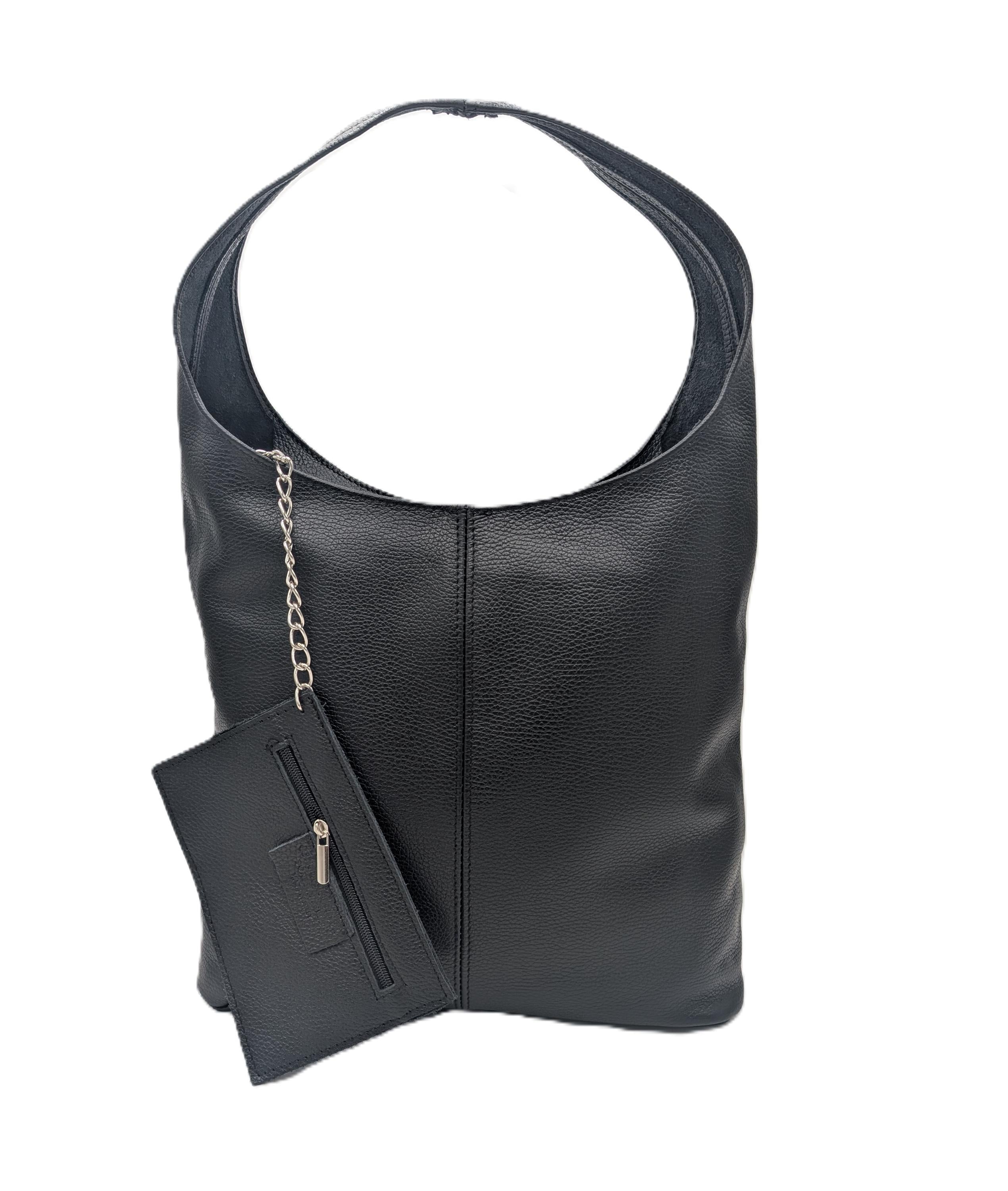 Large Leather Hobo Bag & Maxi Shopper “Joana” – Oversized Soft Slouchy Genuine Leather Shoulder Tote, Elegant Italian Leather Bag