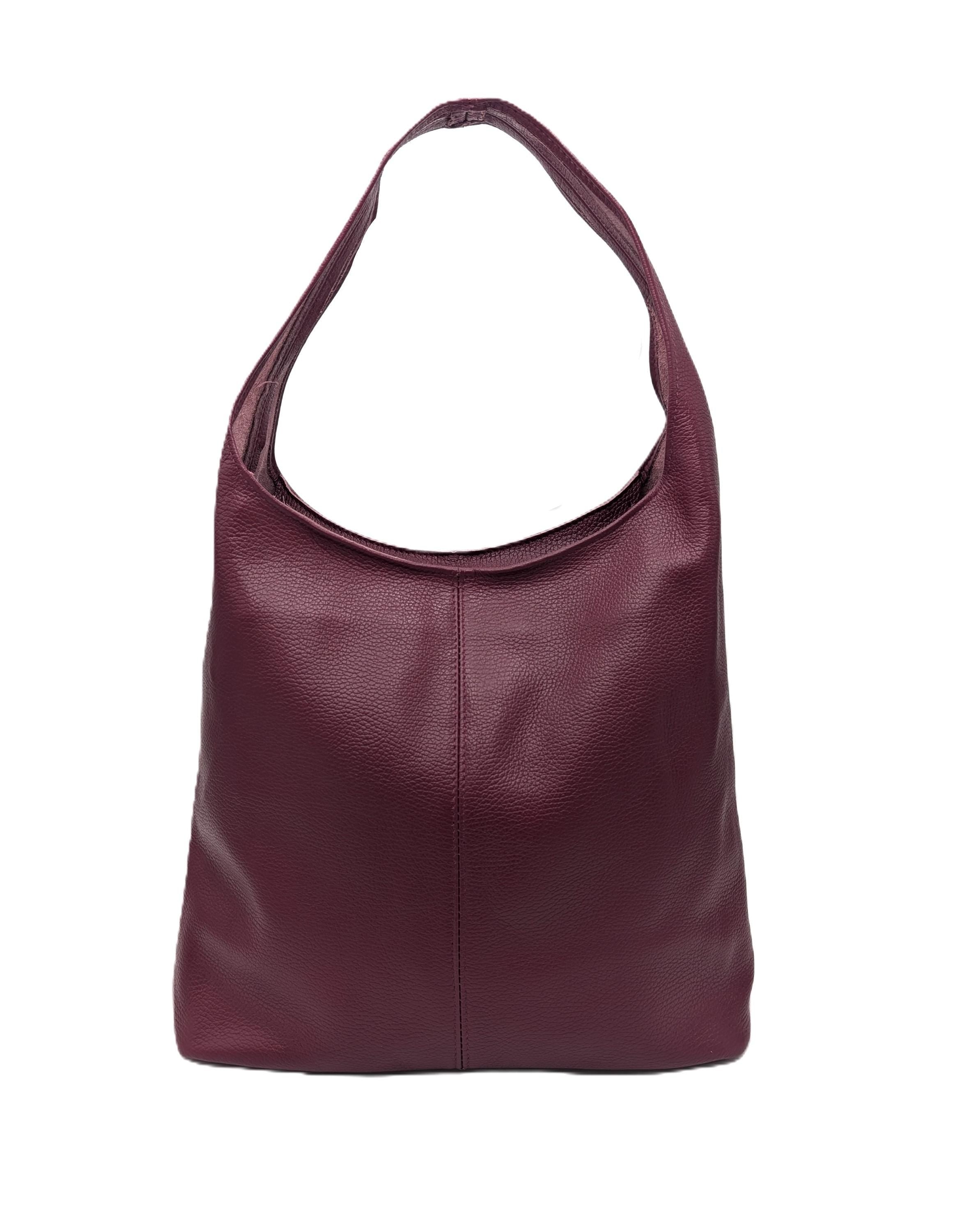Large Leather Hobo Bag & Maxi Shopper “Joana” – Oversized Soft Slouchy Genuine Leather Shoulder Tote, Elegant Italian Leather Bag