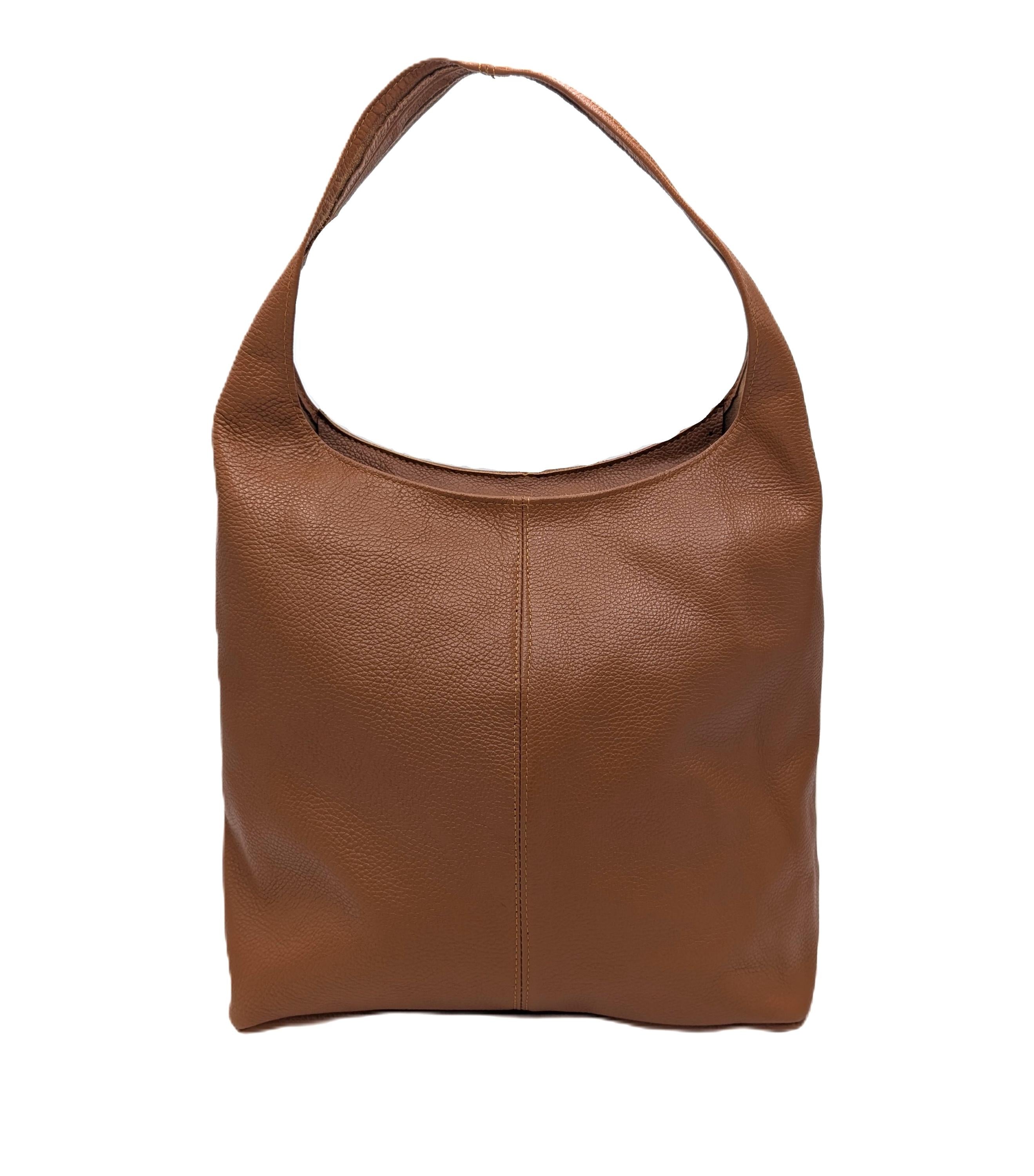 Large Leather Hobo Bag & Maxi Shopper “Joana” – Oversized Soft Slouchy Genuine Leather Shoulder Tote, Elegant Italian Leather Bag