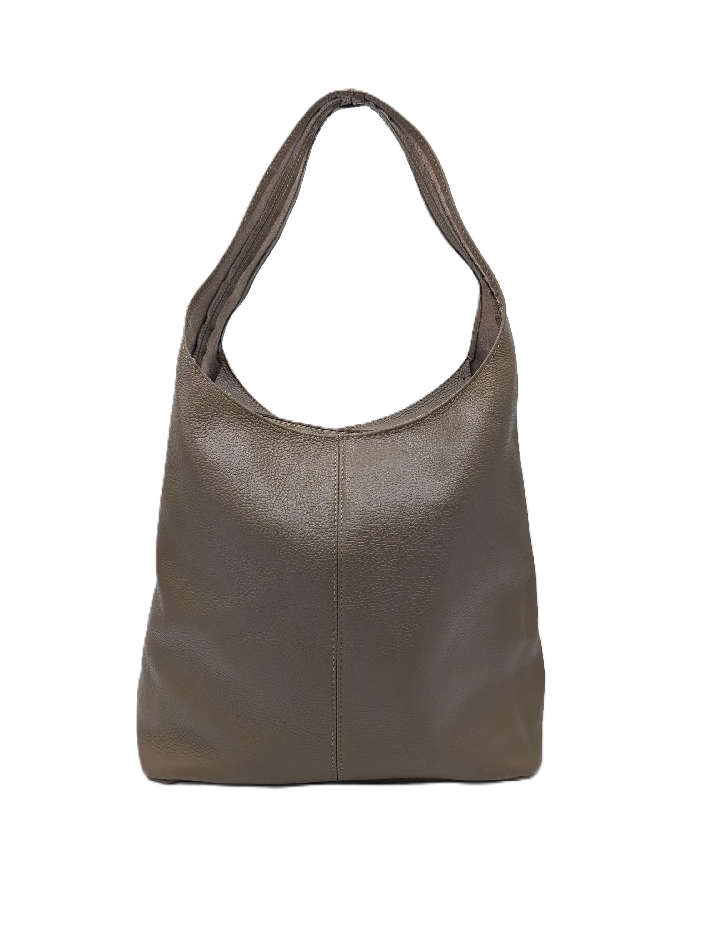Large Leather Hobo Bag & Maxi Shopper “Joana” – Oversized Soft Slouchy Genuine Leather Shoulder Tote, Elegant Italian Leather Bag