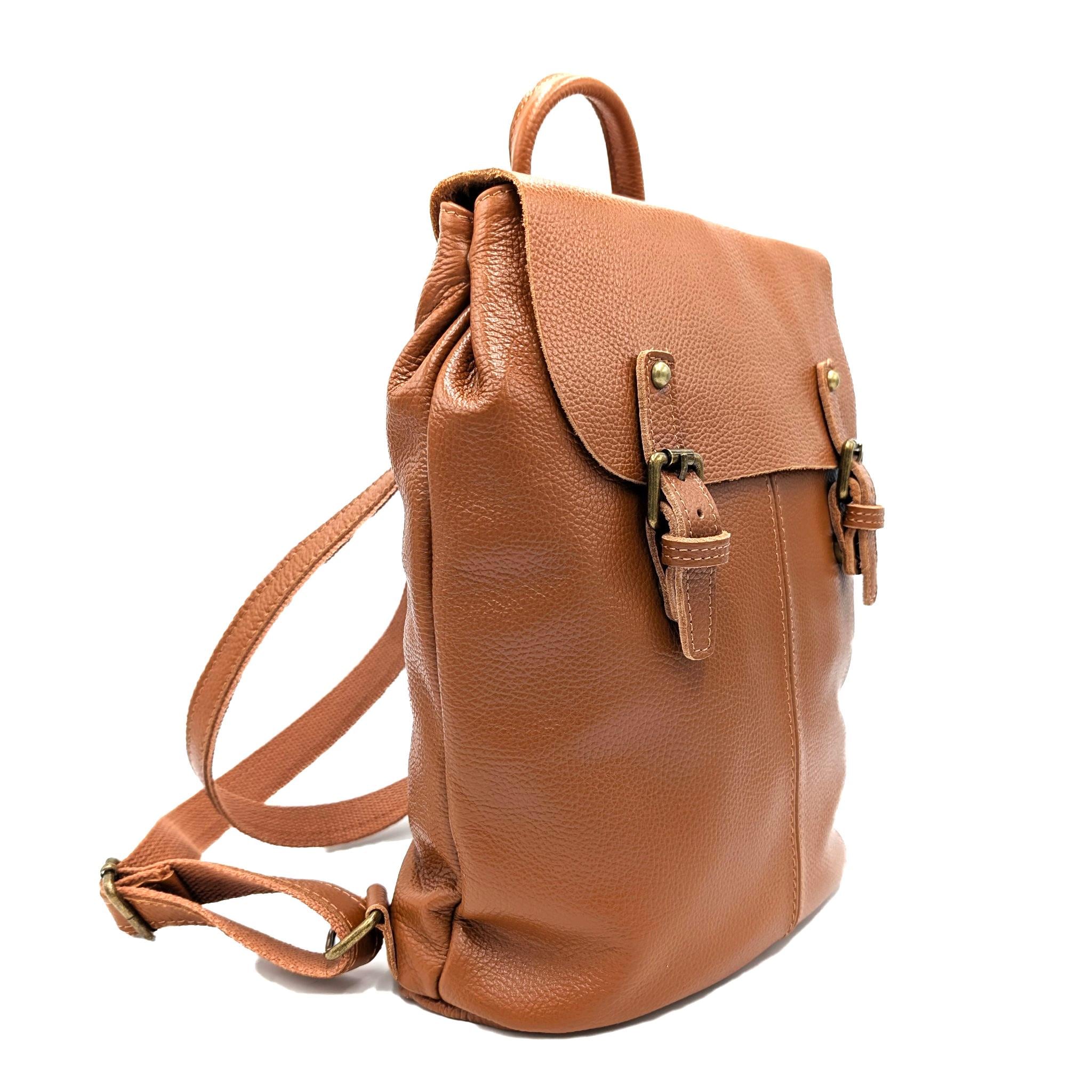 Personalized Backpack for Women, Leather Backpack "Billie", City Backpack, Custom Name Bag, Everyday Backpack