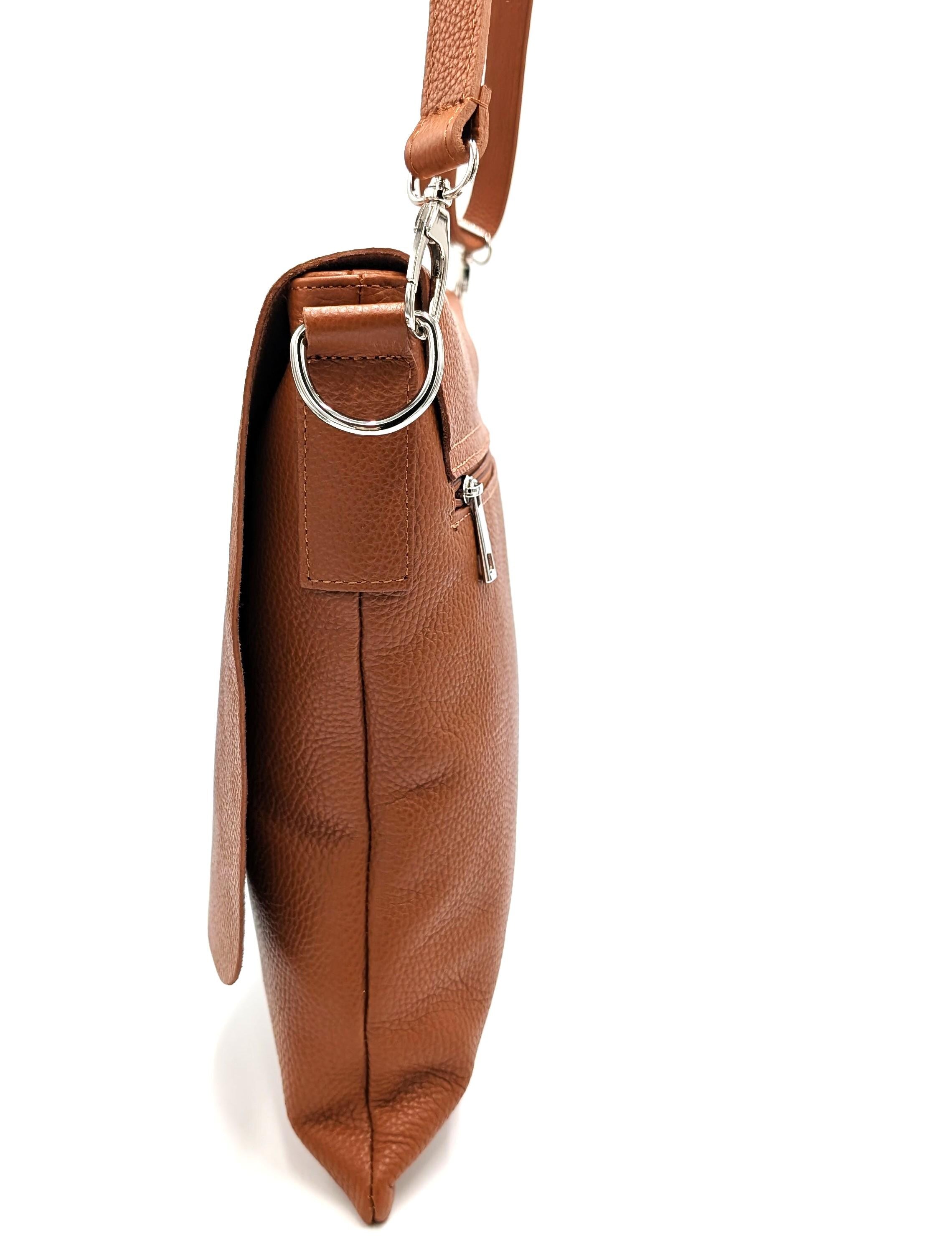 Crossbody Bag Women Leather Messenger Bag "Emilia", Large Leatherbag, Personalized Bag