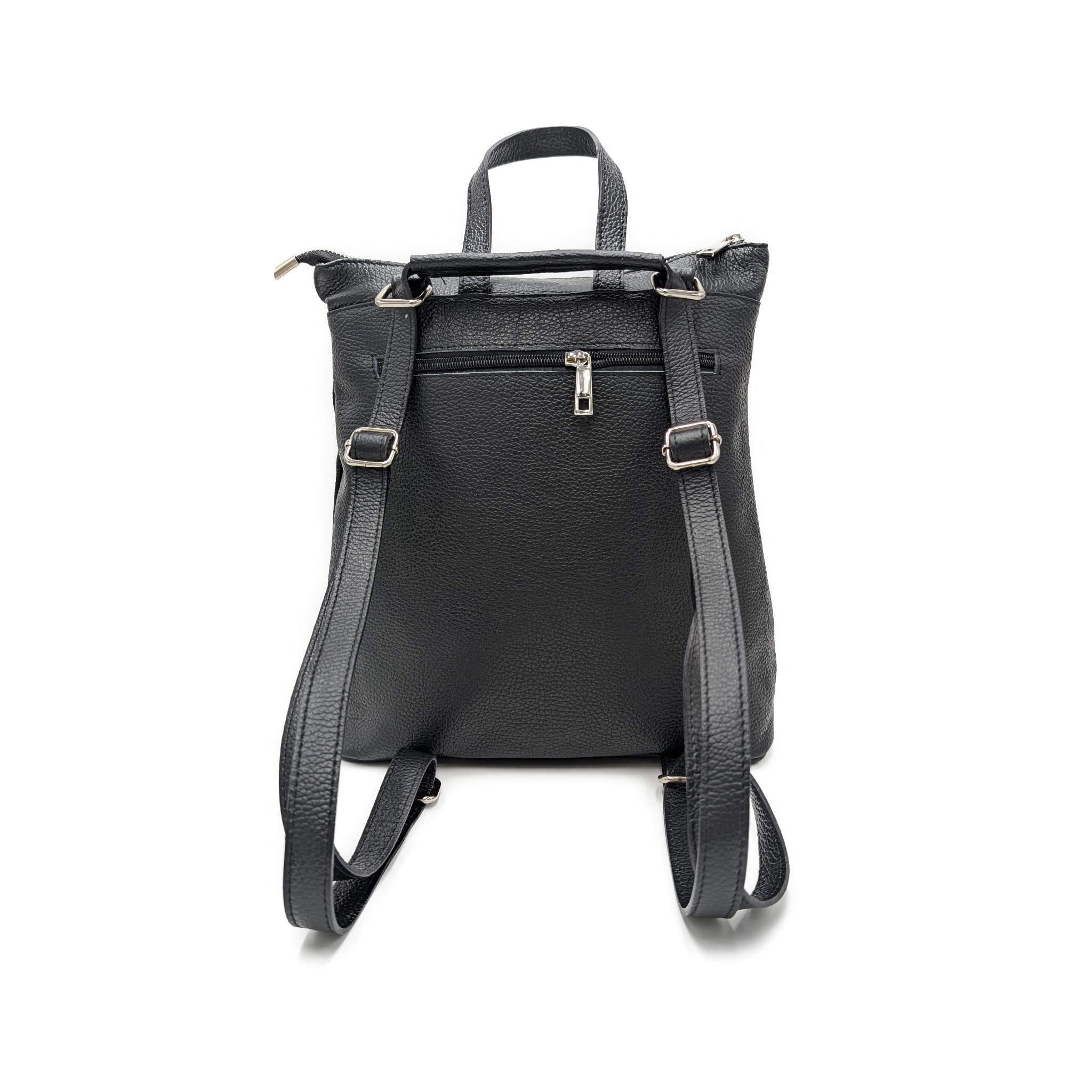 Convertible Leather Backpack Women – Personalized Handbag, Top Handle Bag, Backpack & Shoulder Bag in One - "Gabrielle"